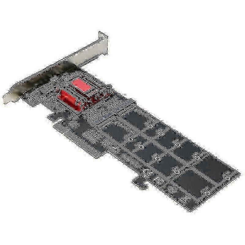 Dual NVMe PCIe Adapter,M.2 NVMe SSD to PCI-E 3.1 X8/X16 Card Support M.2 (M Key) NVMe SSD 22110/228 JP 2025