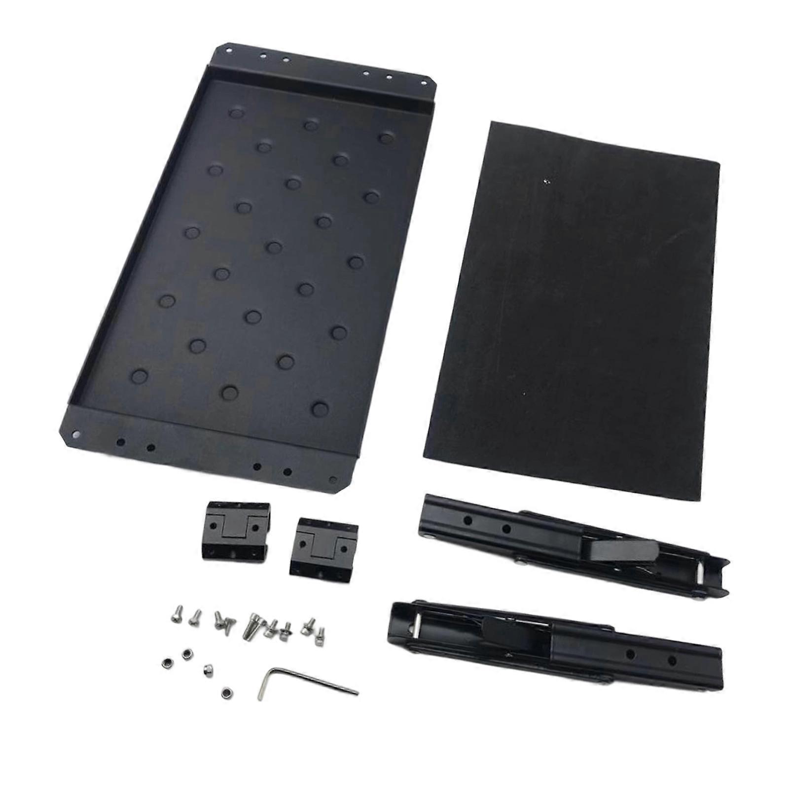 Tool Attachable Workstation With Magnetic Tray Foldable Aluminum Build Table top Quick Release Mechanism for Repair Multicolor