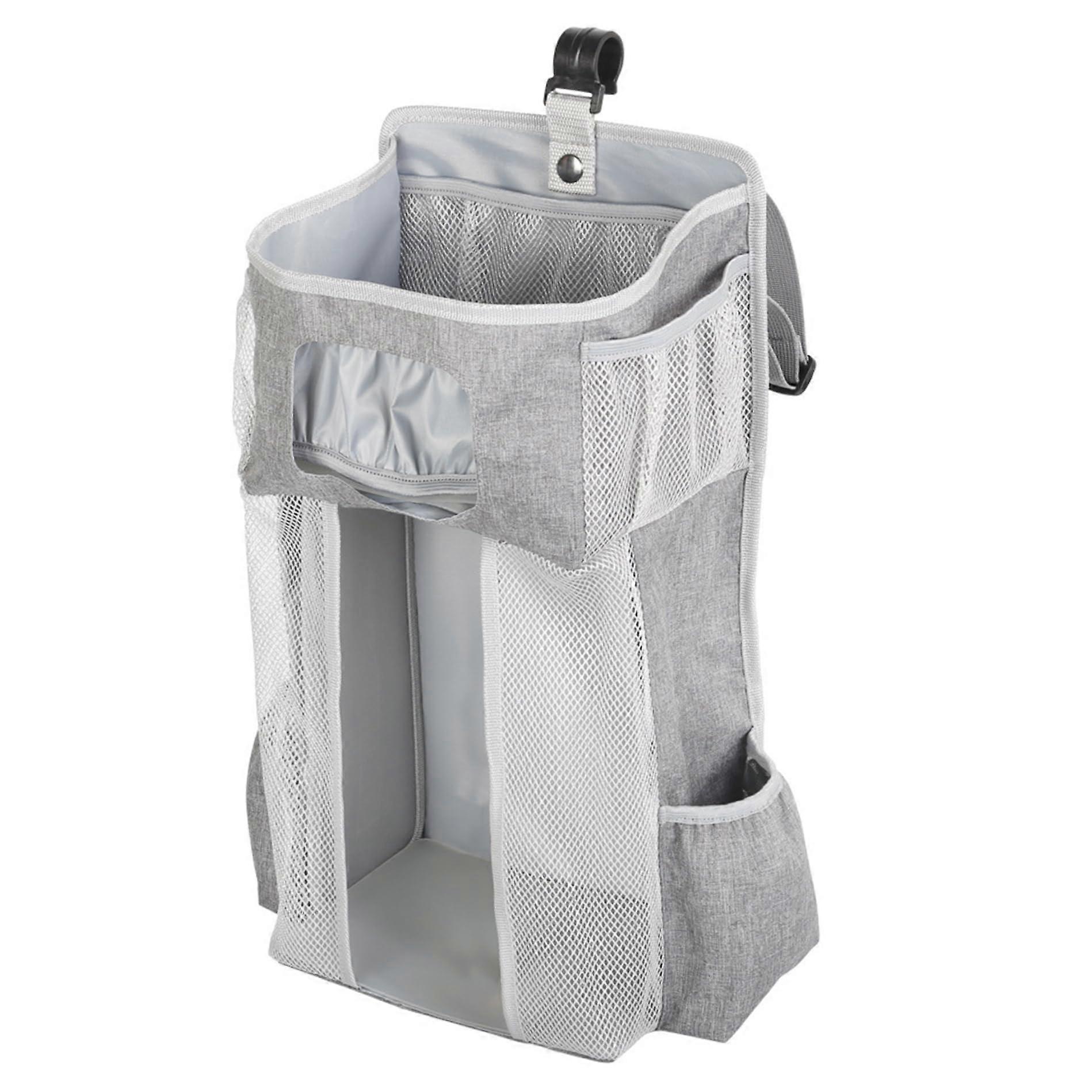 Hanging Diaper Caddy Organizer with Large Capacity Polyester Compartments for Newborn Crib Storage