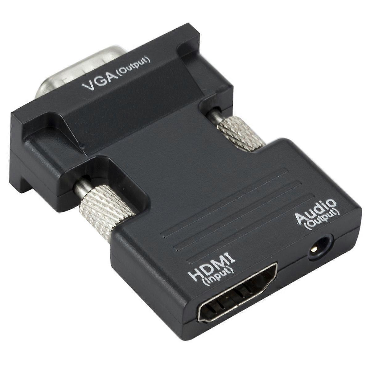 Projector HD HDMI Adapter with Audio Cable HDMI to VGA