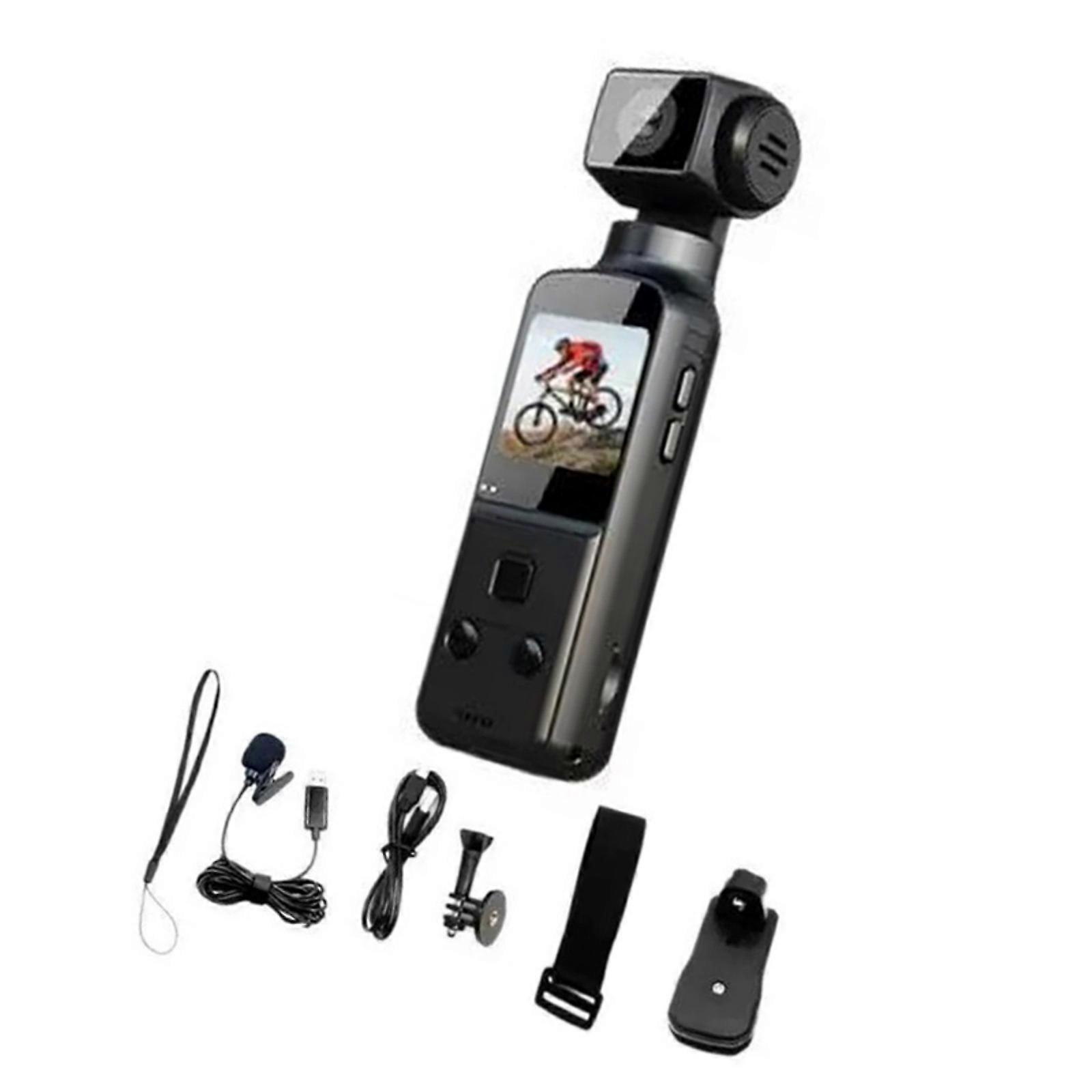 Wireless WiFi 4K Action Camera 270° Rotating Lens Lightweighted Portable for Cycling Recording Handheld Camera Multicolor