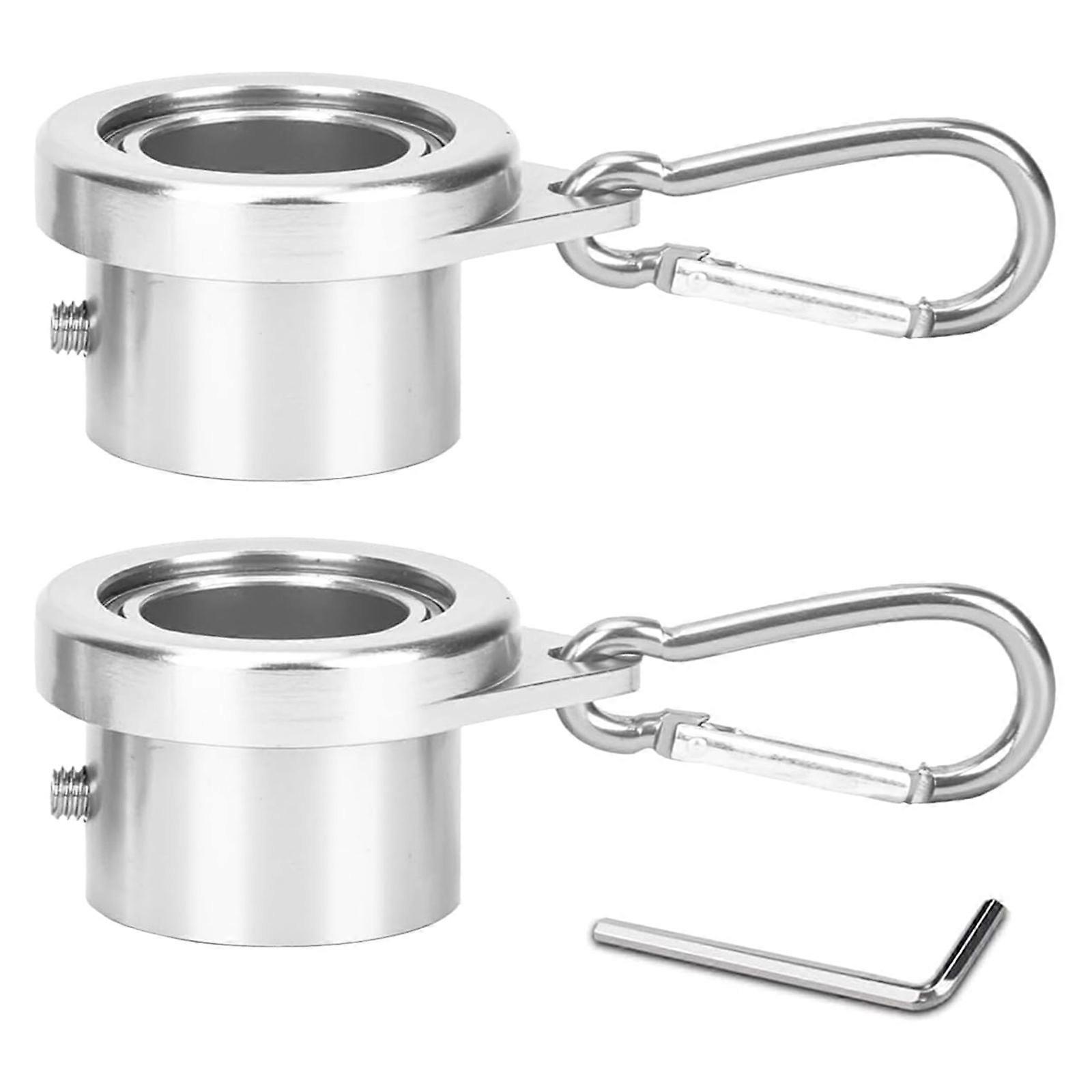 Smooth Whirling Standard Post Circlets Aluminum Mixture Insulated Orientation 360 Degree Turn Prevents Tangling Outdoor Use  Silver