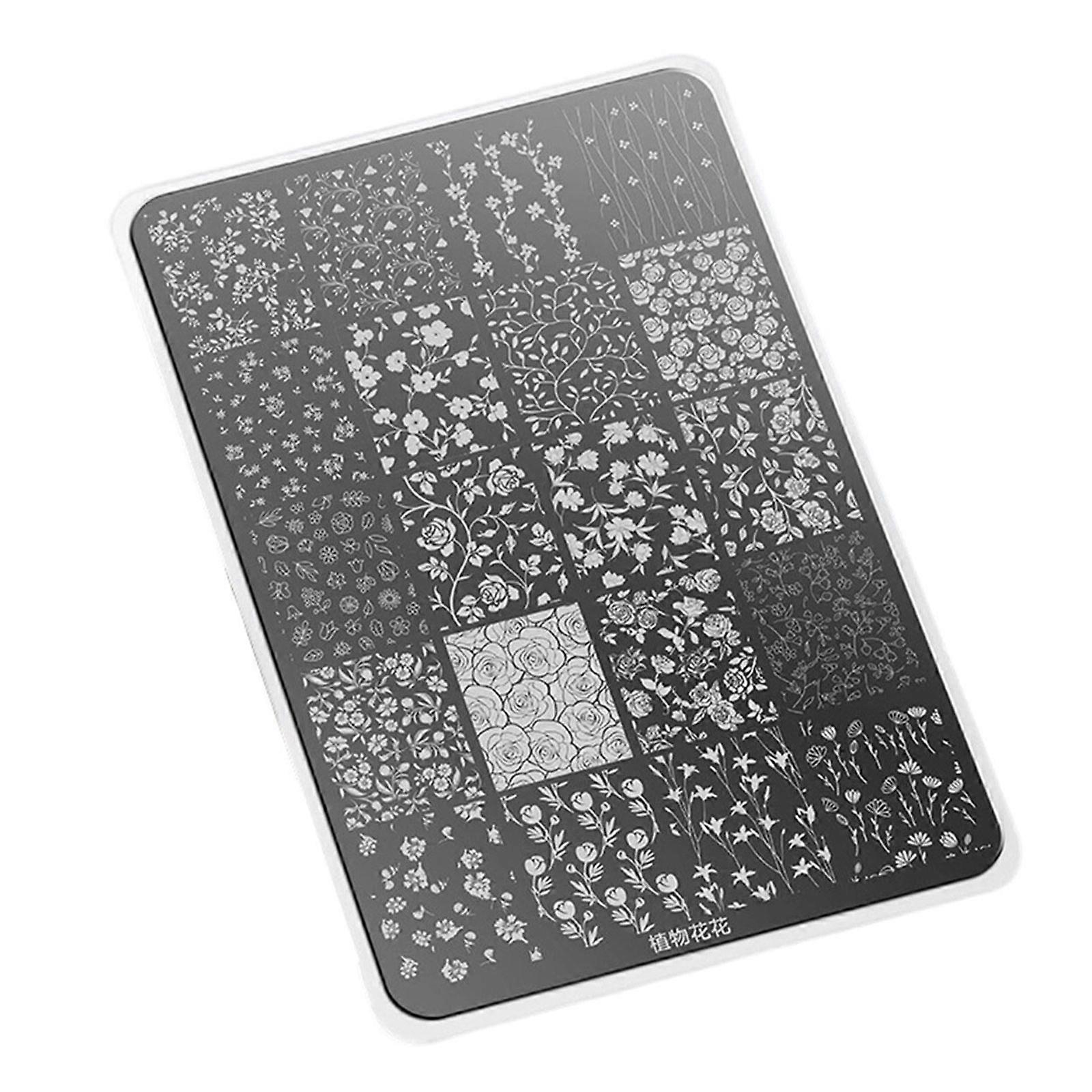 Artistic Nail Design Transfer Plates Precise Carved Patterns Nail Stamping Plate For Home And Professional Use Multicolor