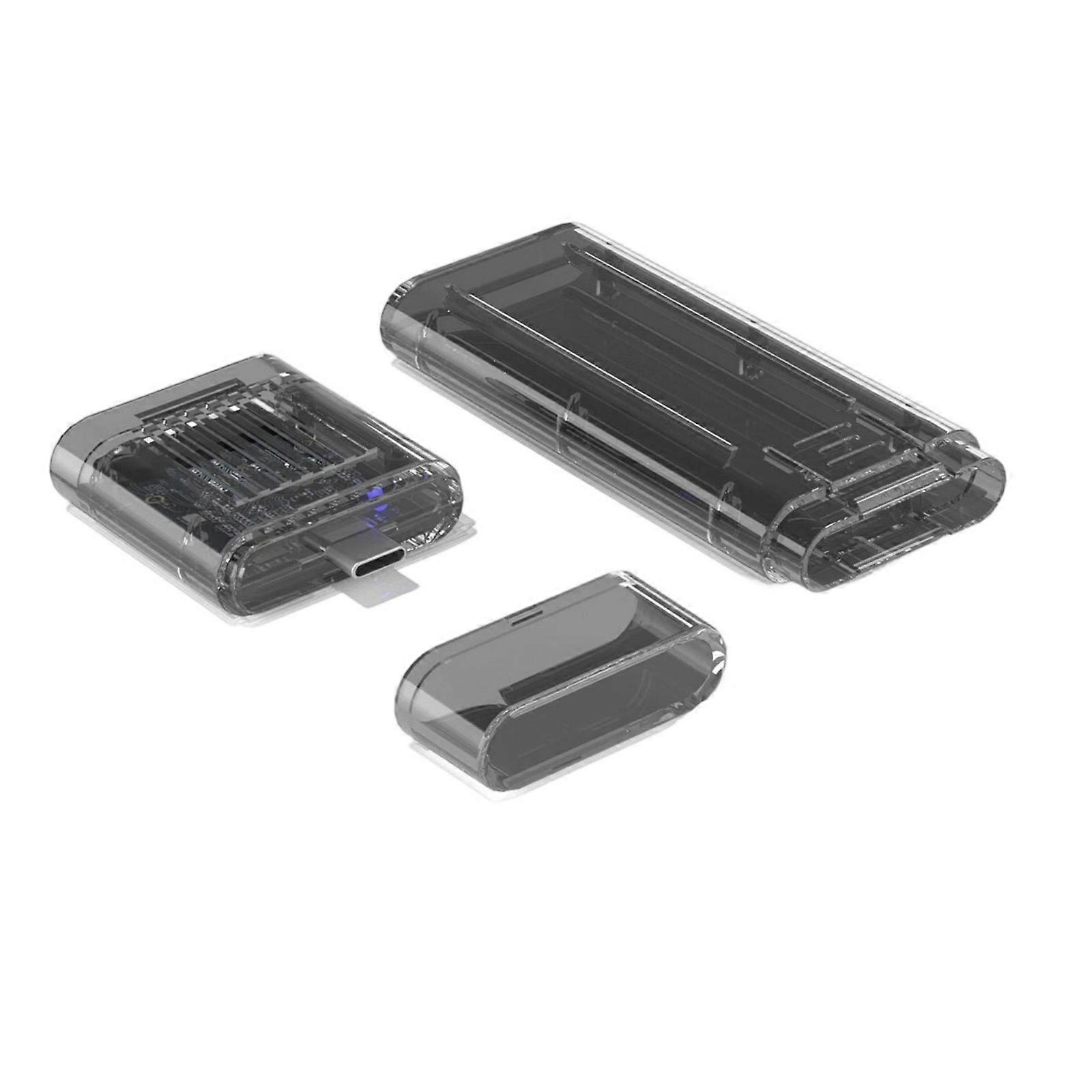 Instantly Installation M.2 NVMe Enclosure with Advanced Cooling System and Travel Friendly Construction  black