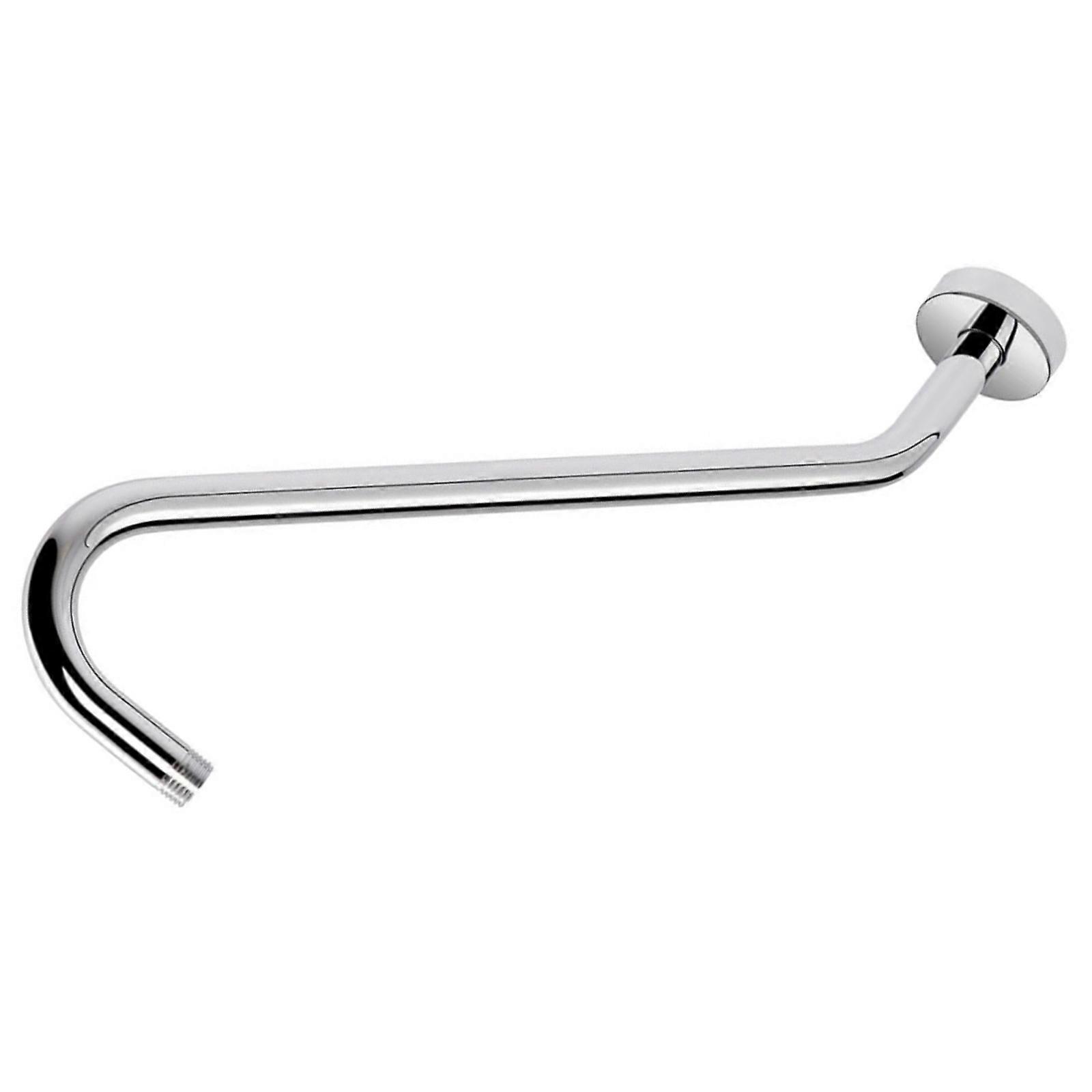 J Shape Extended Shower Arm With Rustproofed Stainless Steel And Standard Thread For Multiple Device Compatibility  silver