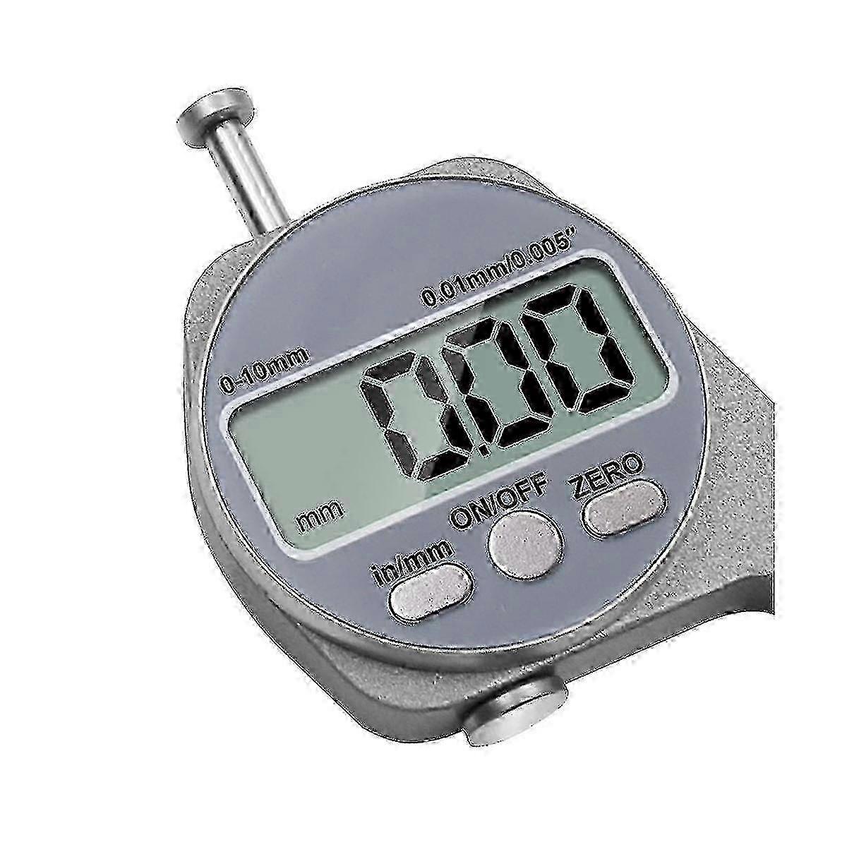 Mini Precise Digital Thickness Gauge Meter Tester Micrometer Thickness Pointed Head 0 - 10 Mm Flat