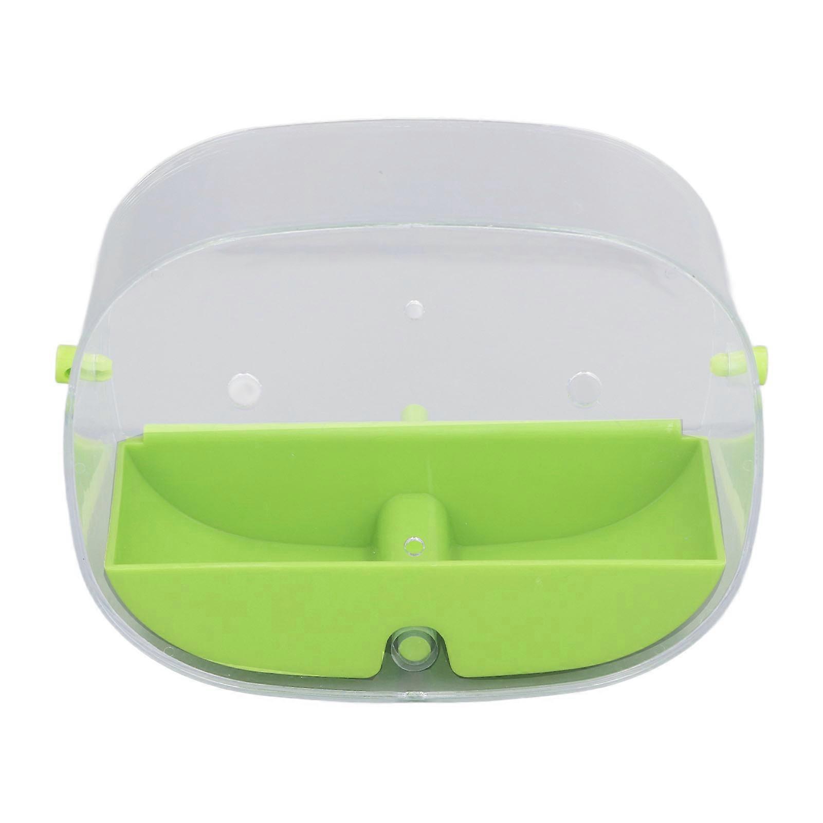 Transparent Bird Feeder with Strong Suction Cup Multifunctional DIY Innovative Oval Bird Feeder