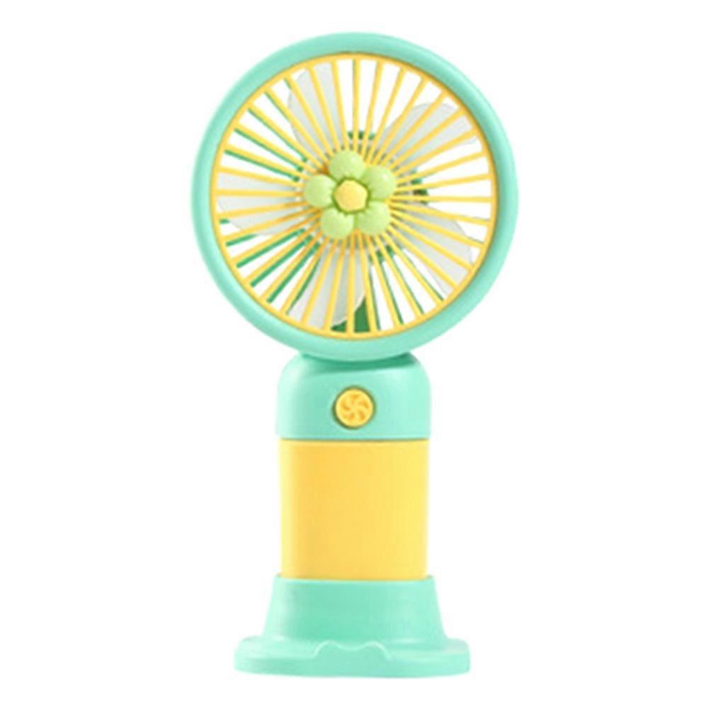 2-in-1 Cute Fan Phone Stand, Portable with Strong Airflow & Stable Support for Summer Cooling & Movie Watching D