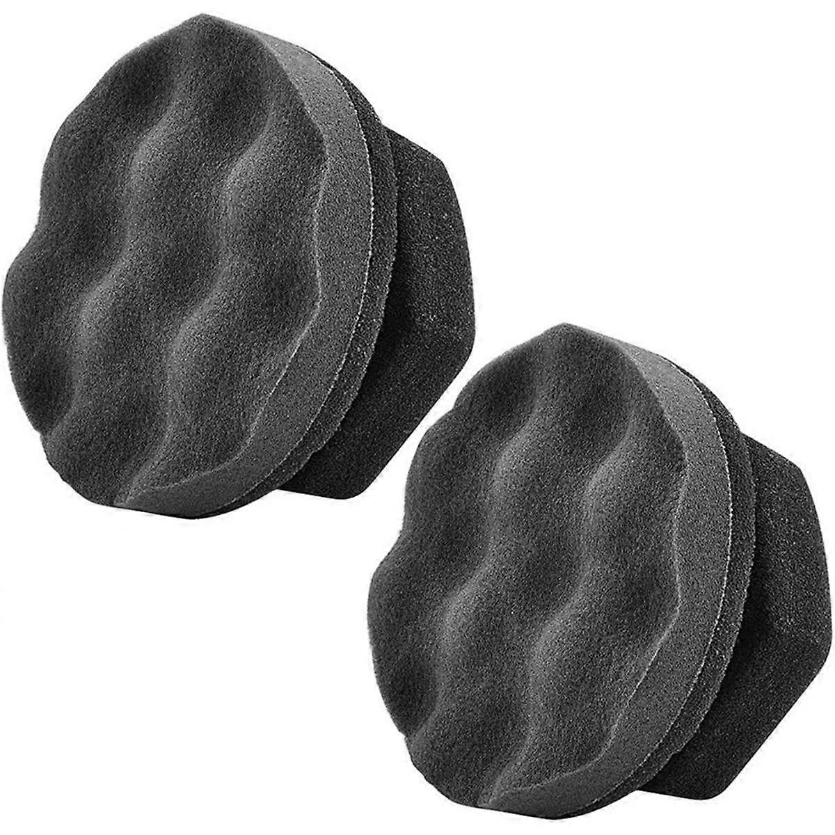 2 Pack Large Tire Dressing Applicator Pad, Reusable Hex-Grip Tire Detailing Tool for Applying Tire S