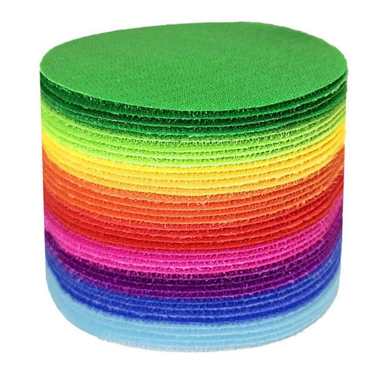 36PCS Carpet Spot Classroom Spot Markers, Colorful Circle Carpet Spots for Classroom, Circles Carpet