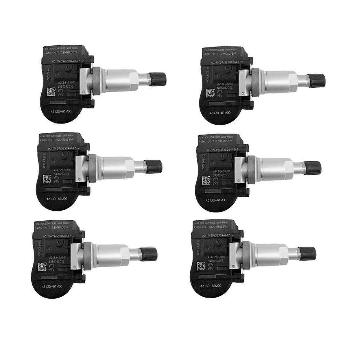 6pcs TPMS Tire Pressure Sensor 43130-61M00 43139-61M00 for Vitara SX4 S- Swift Alto