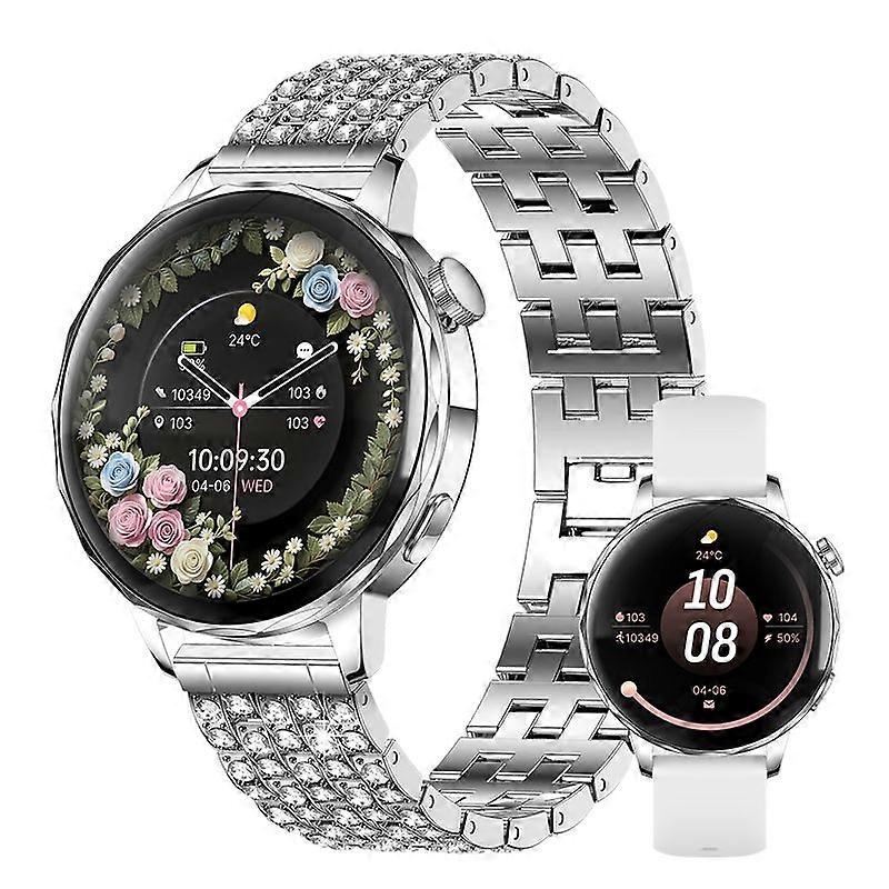 I220 Smartwatch Bluetooth Call 1.27 inch HD Display Heart Rate SpO2 Fitness Tracker for Women