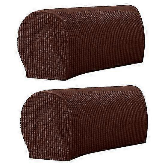 Anti-Slip Armrest Covers 2-Pack Elastic Sofa Protectors Soft Fabric