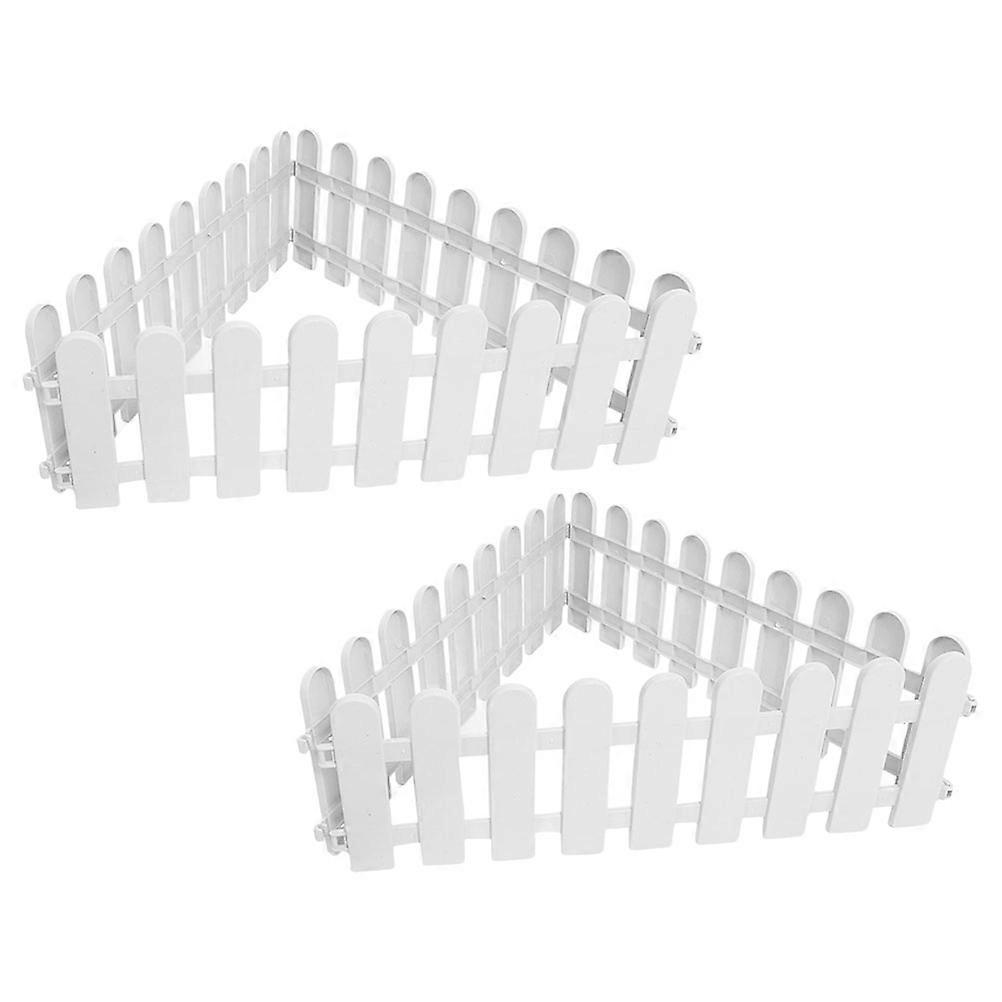 Záhradný plot pre domáce zvieratá, korytnačka, 6 ks, biely plast