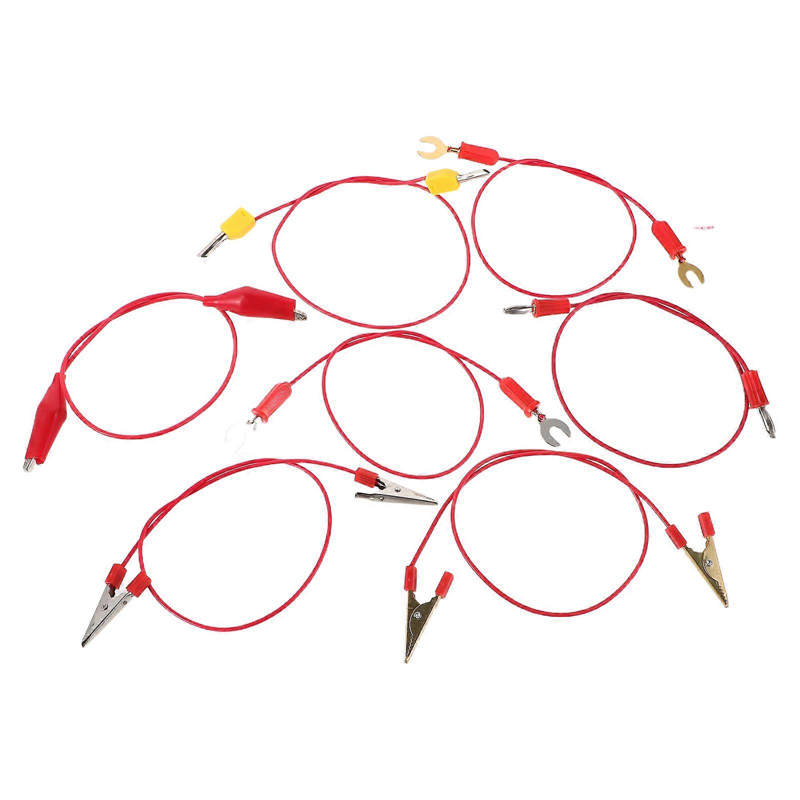 Electrical Testing Leads Physics Laboratory Circuit Tools for Experiments 7Pcs