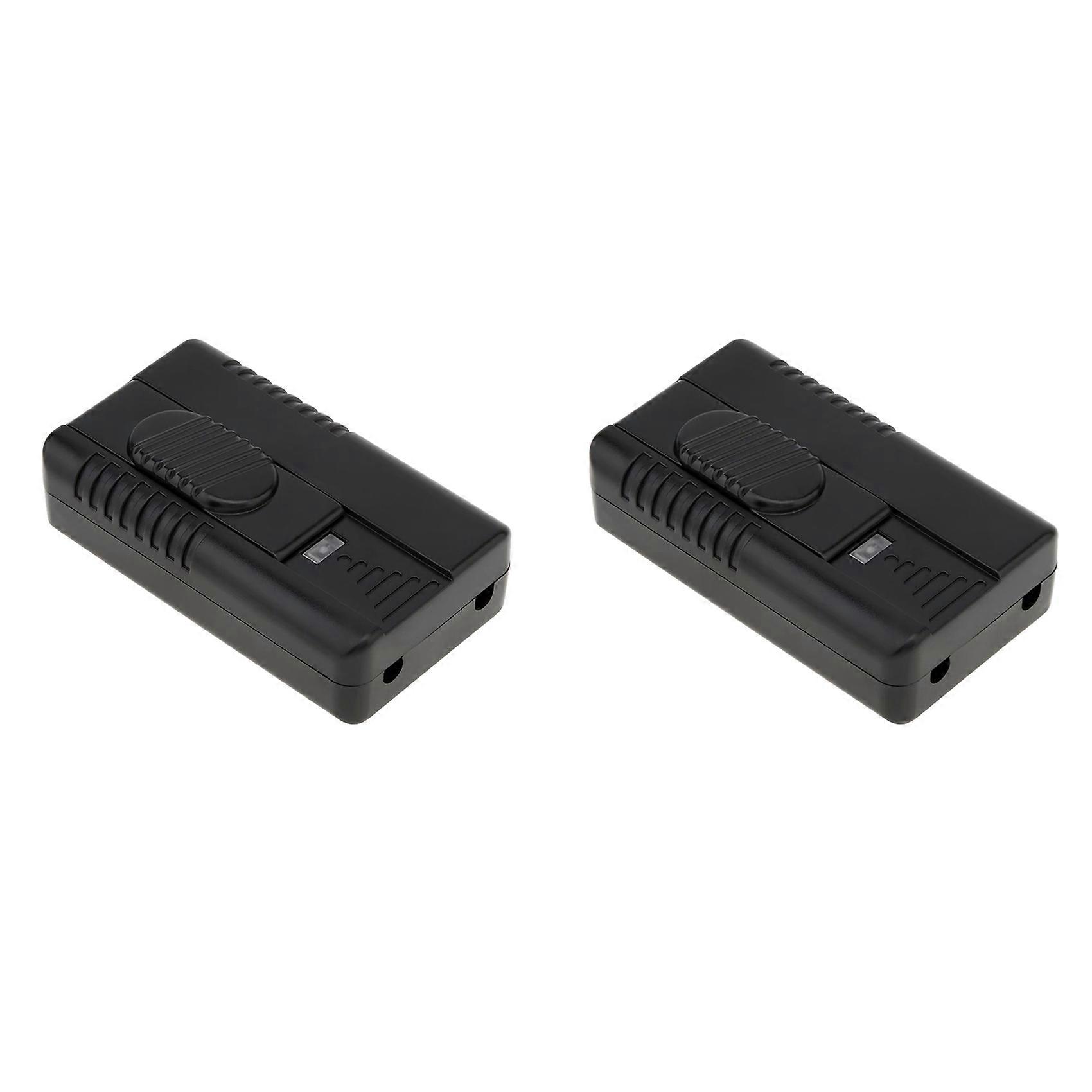 2X Foot Dimmer Switch Full Range Inline Slide Control Switch for Floor Light LED Incandescent Bulb 100V-120V EU-Plug