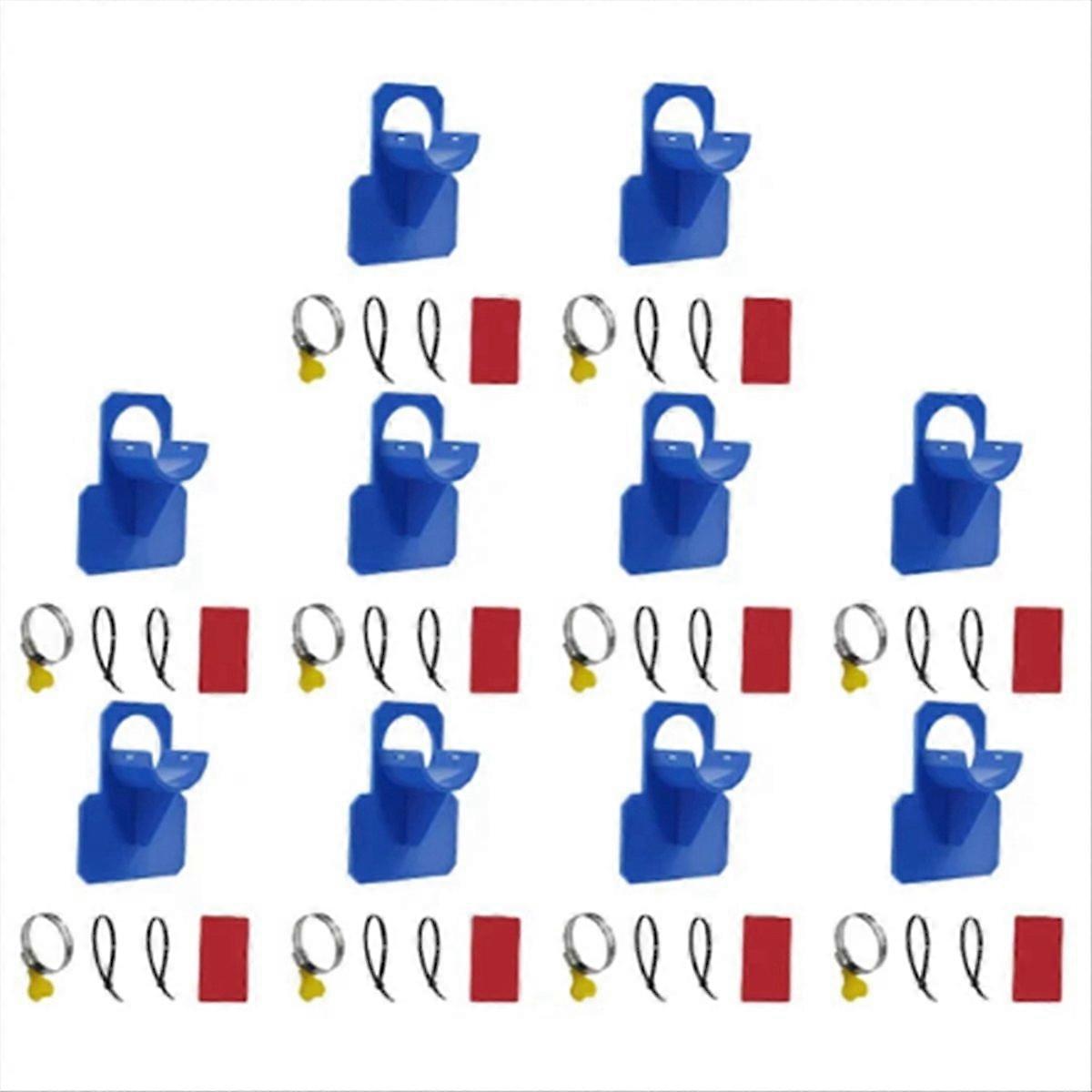 10 st. slanghållare för pooler, markmontering