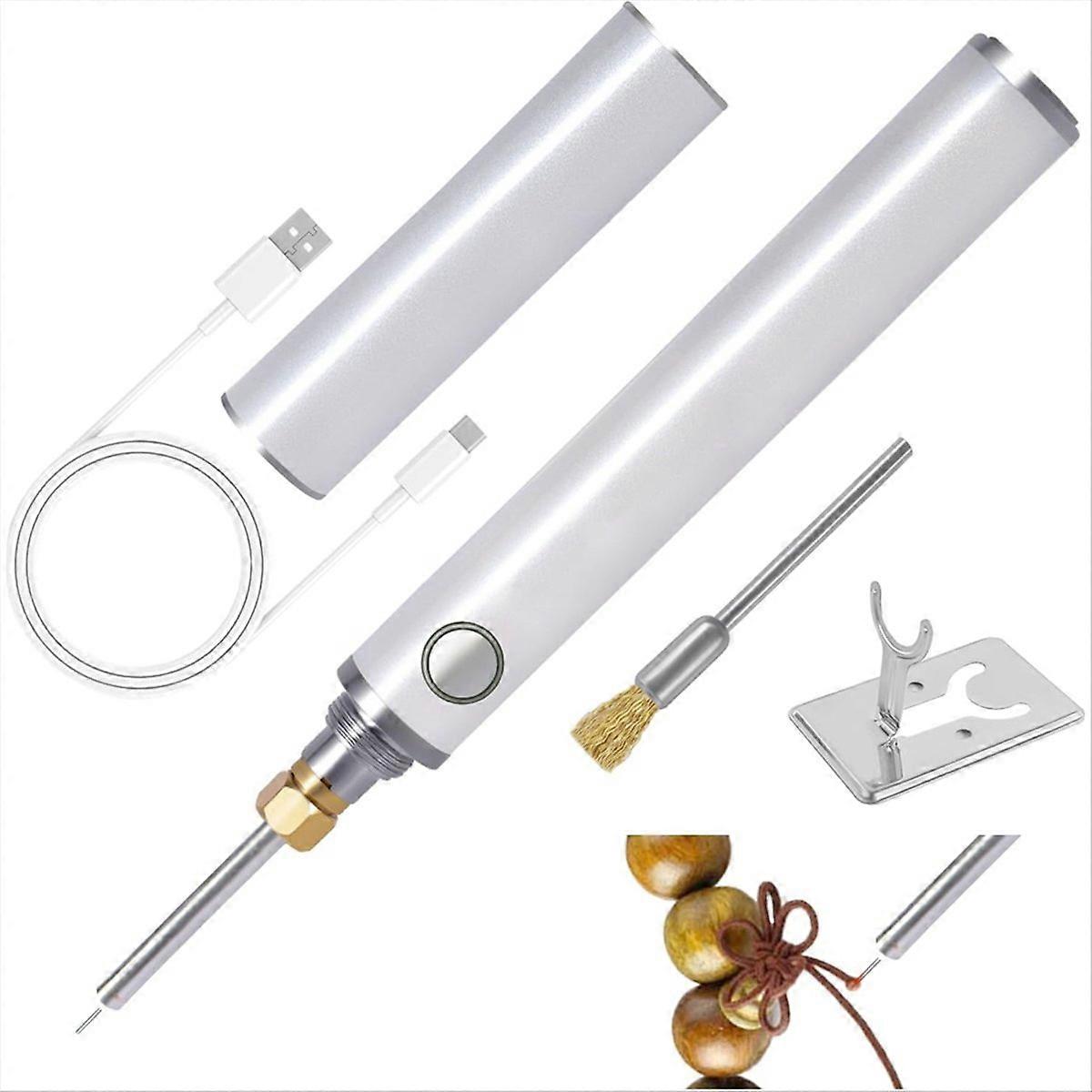 Rechargeable Dual-Heating Thread Burner Kit, for Jewelry Making