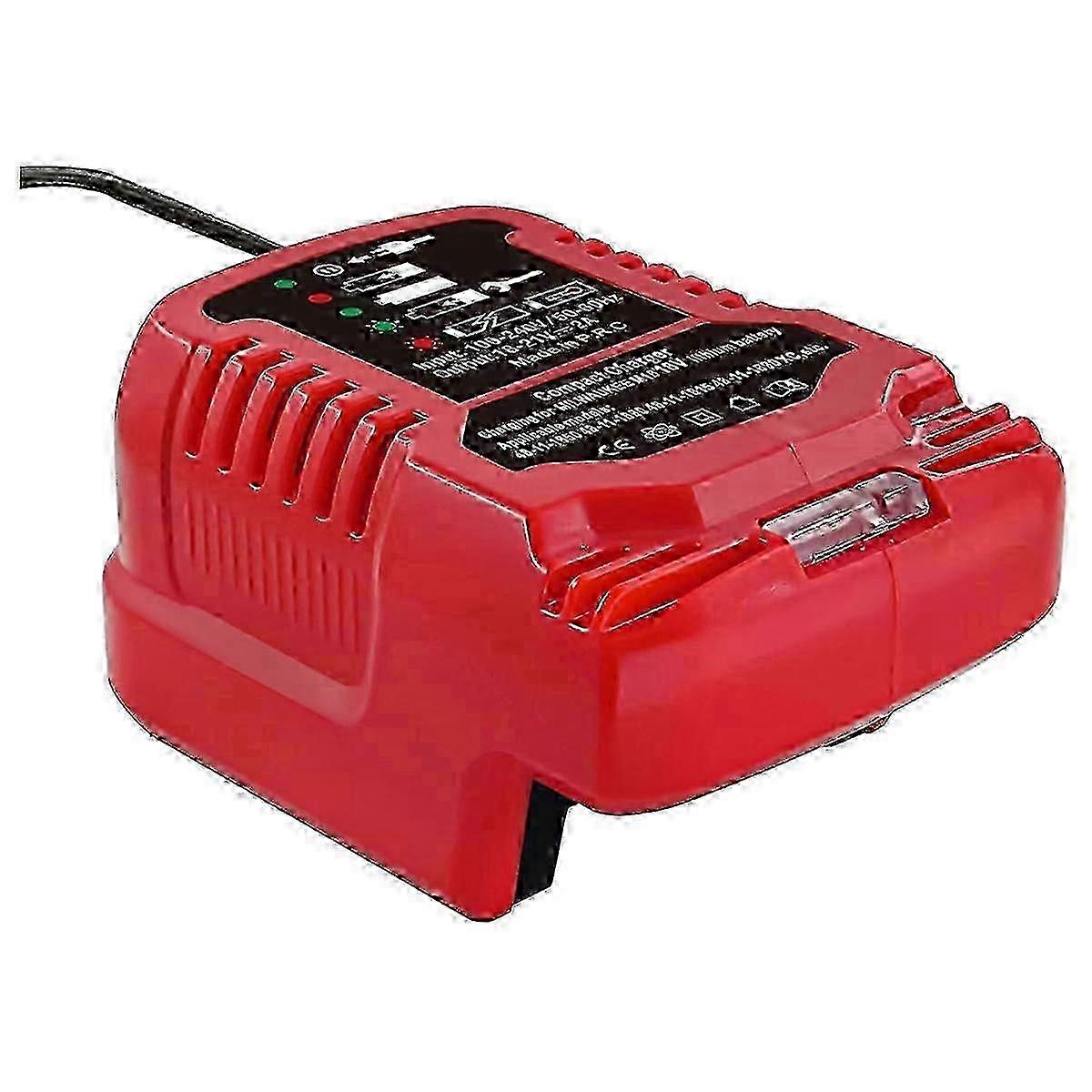 For Milwaukee M18 18V Battery Fast Charger Replacement Compact Design Compatible With 48-11-1850 48-11-1840