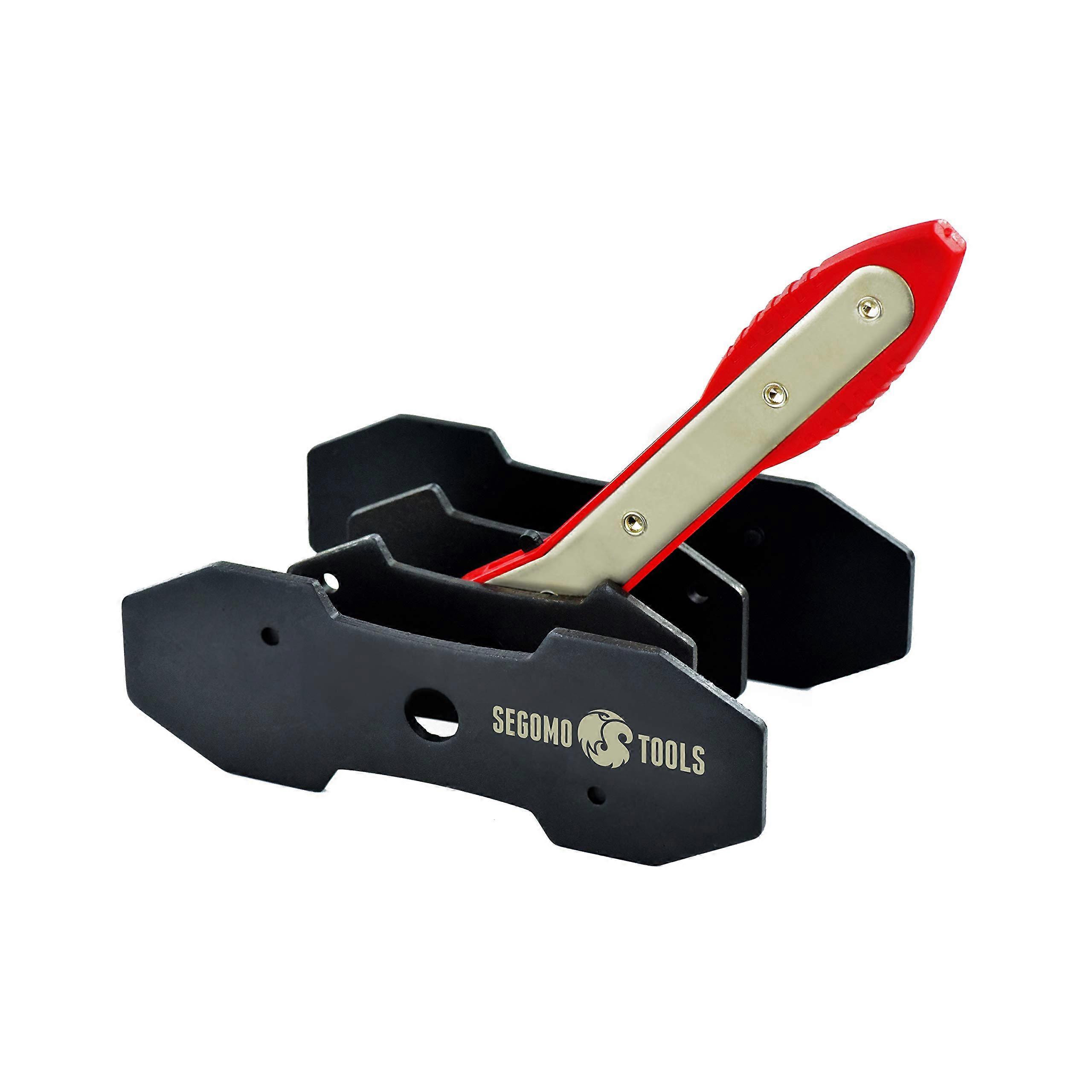 360° Ratcheting Brake Caliper Tool for Even Piston Compression and Wide Pad Compatibility