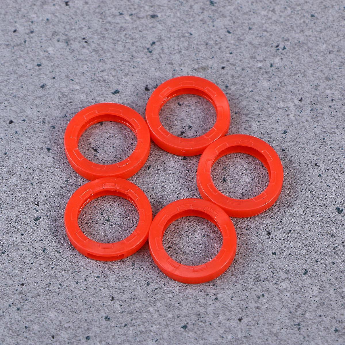 30 stk lyse fargede tastehetter silikonnøkkeldeksler elastiske nøkkelkoder Nøkkelidentifikator Koderinger (blandet farge)