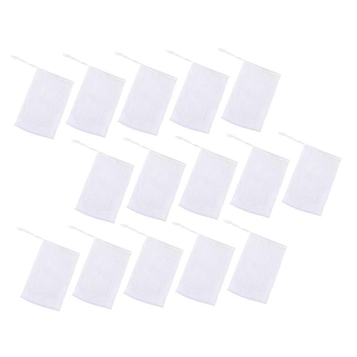 50pcs Soap Saver Bags DoubleLayer Foaming Net for Shower Exfoliating Mesh with Drawstring