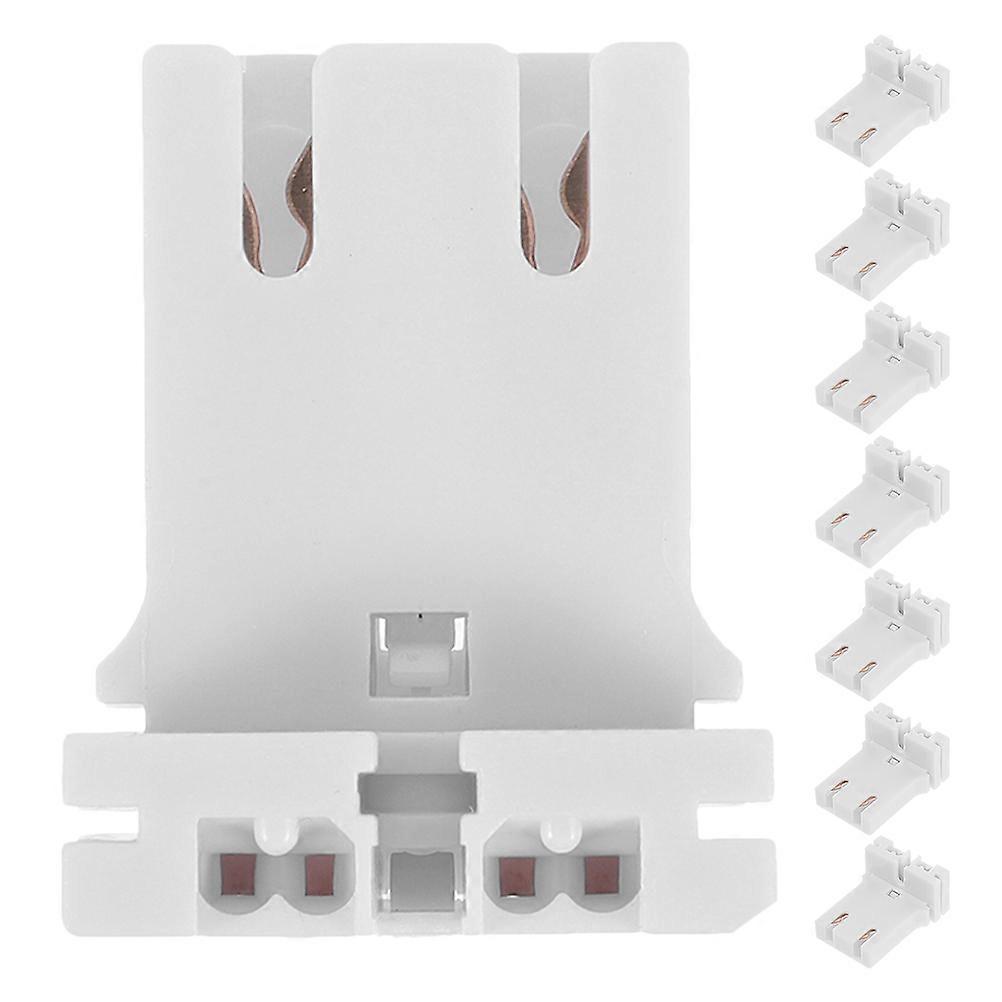 Plug in Fluorescent Lamp Holder for U Shaped Light Socket Adapter 8Pcs Set