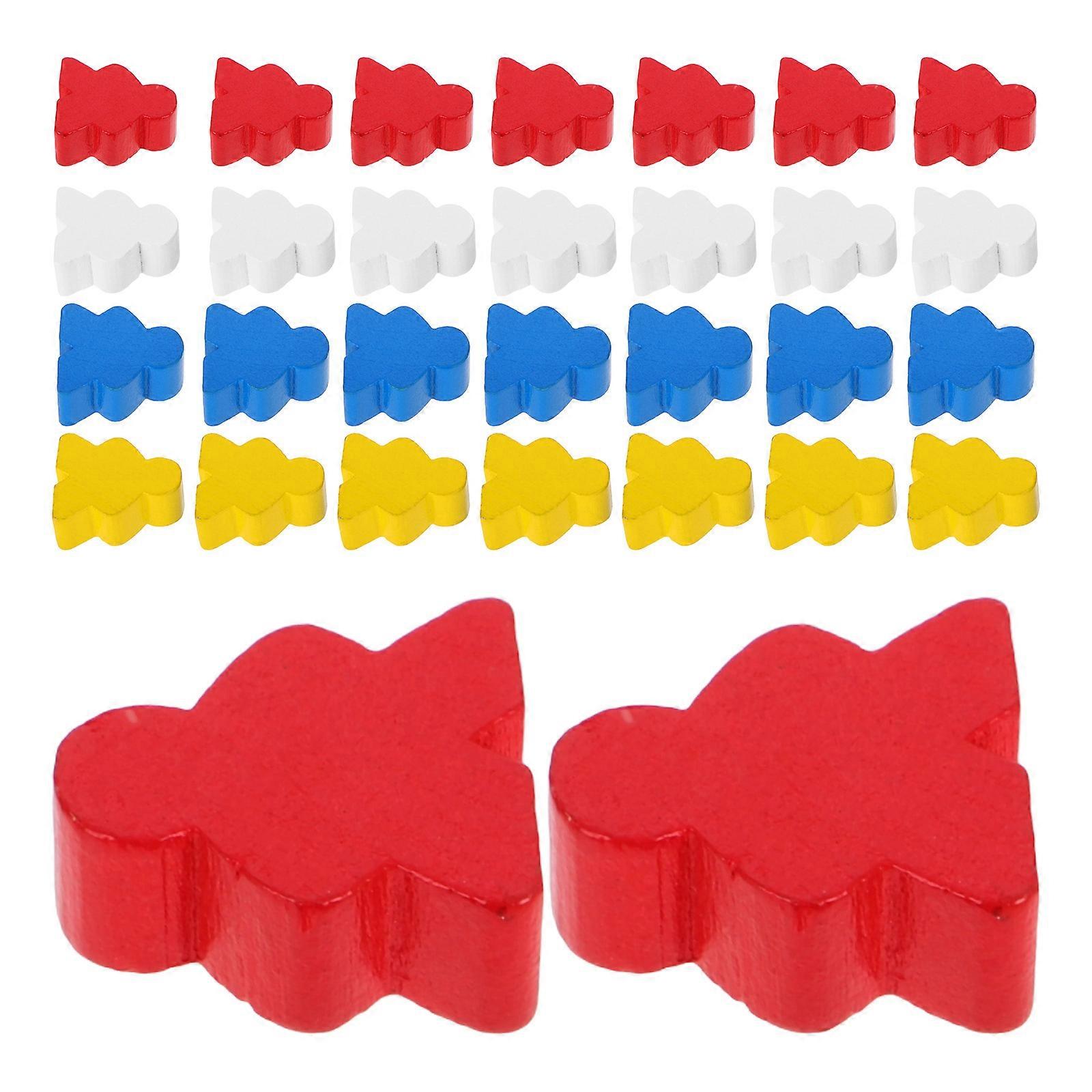 Chess Figurine Pieces For Board Games 80 Pcs Assorted Color Unique Shape Design For Gamers Classroom Use And Game Night Activities