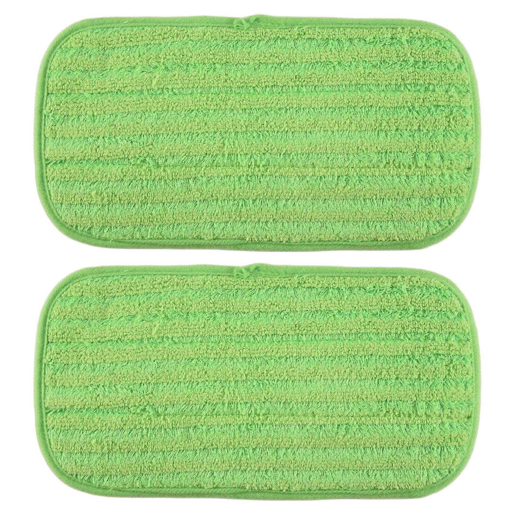 2PCS Wet/Dry Flat Mop Cloth Microfiber Floor Mop Replacement for Sweeper Machine Washable Easy to Replace