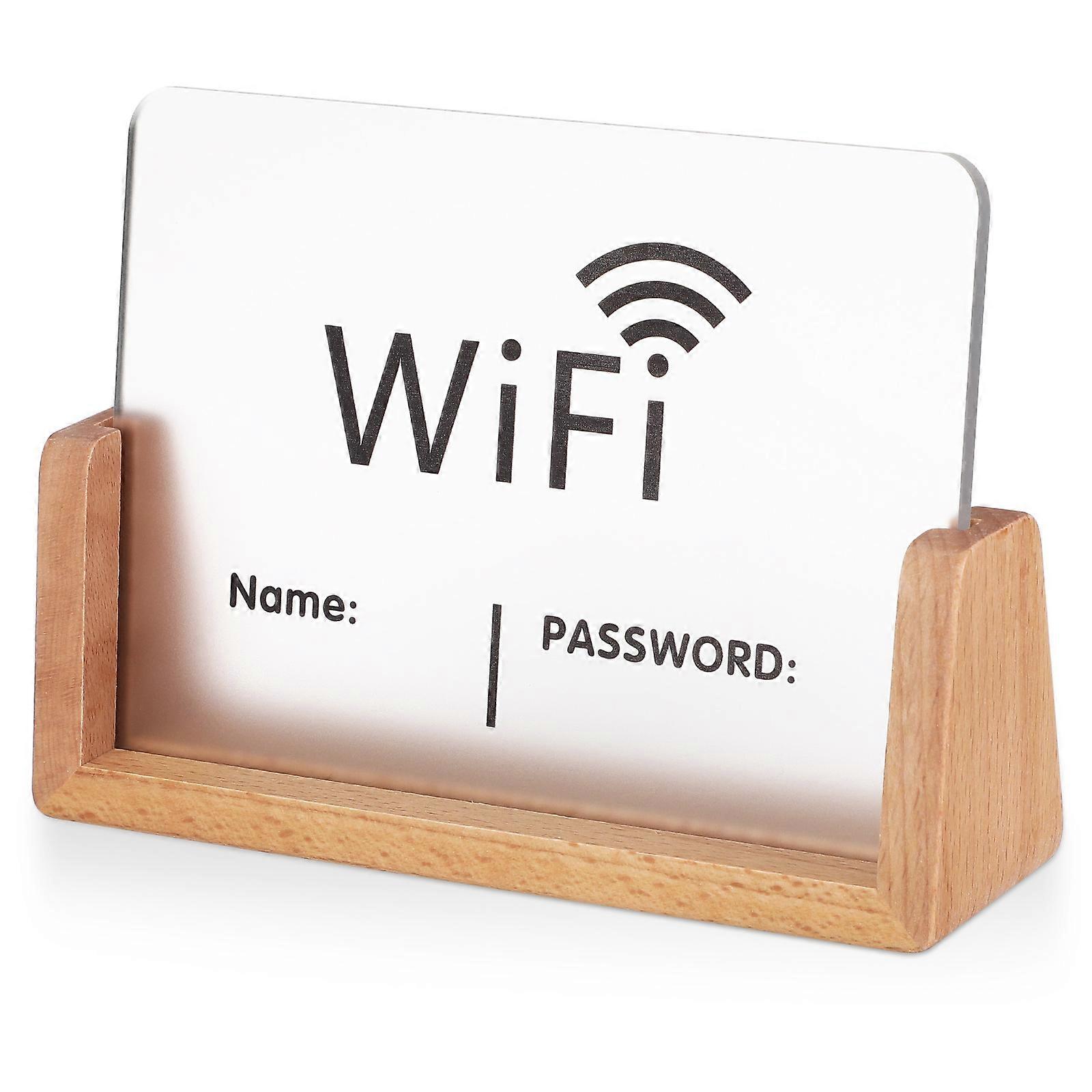 Acrylic WiFi Password Sign Board for Password Display
