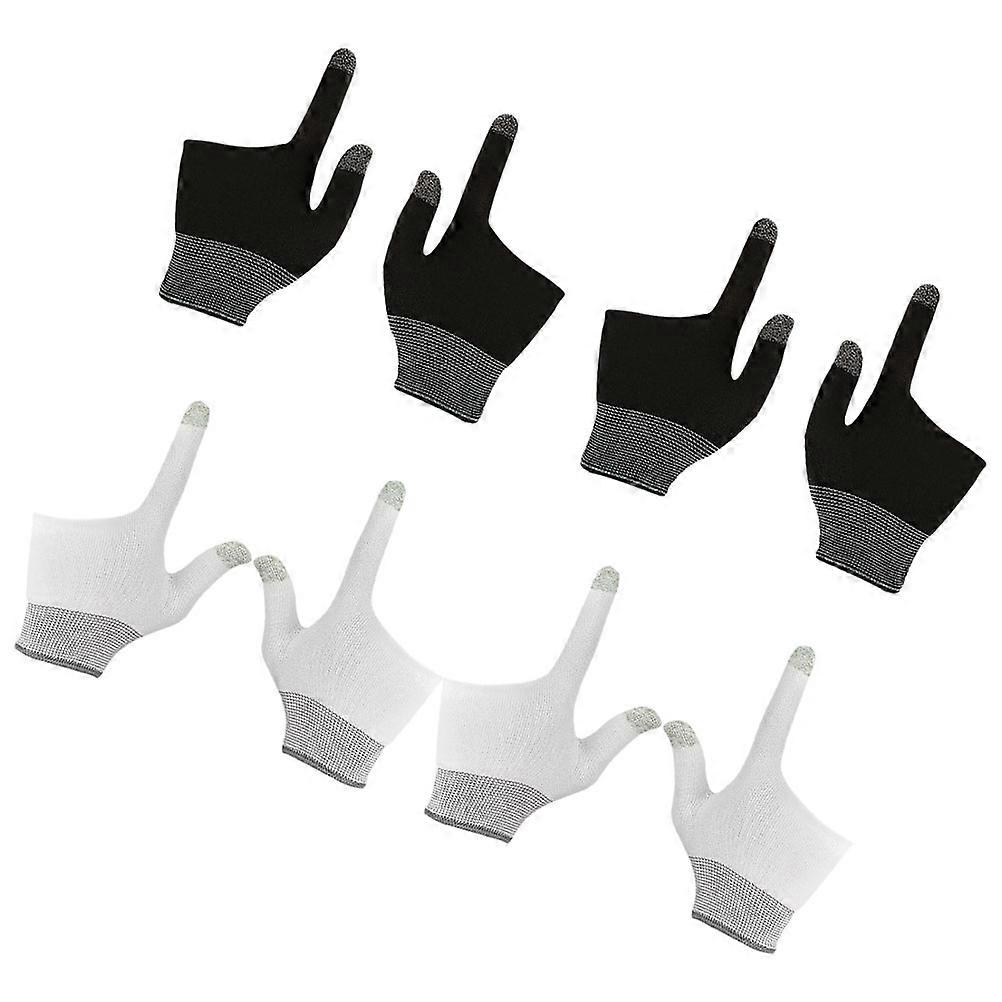 Gaming Finger Gloves for Two-Finger Touch Control with Graphene 4Pairs