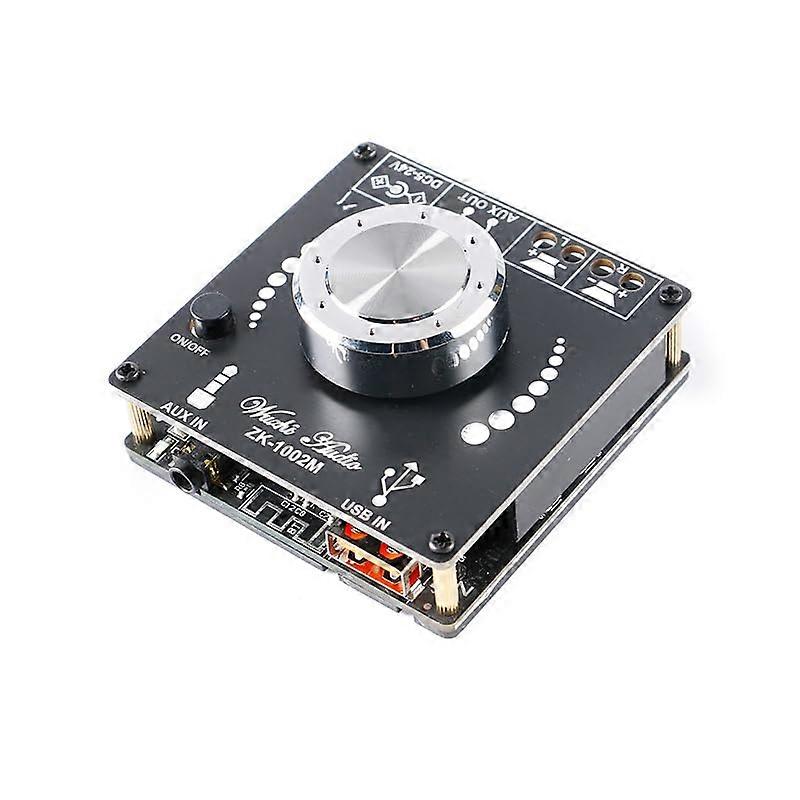 ZK1002M 2.0 Stereo 2x100W Power Output Bluetooth 5.0 Compatible Amplifier Board With AUX USB Interface
