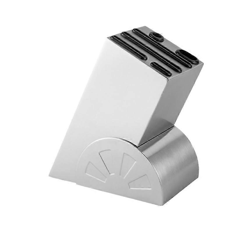 Kitchen Knife Holder Stainless Steel Floor Standing SpaceSaving MultiFunctional Storage Rack Wheel Style