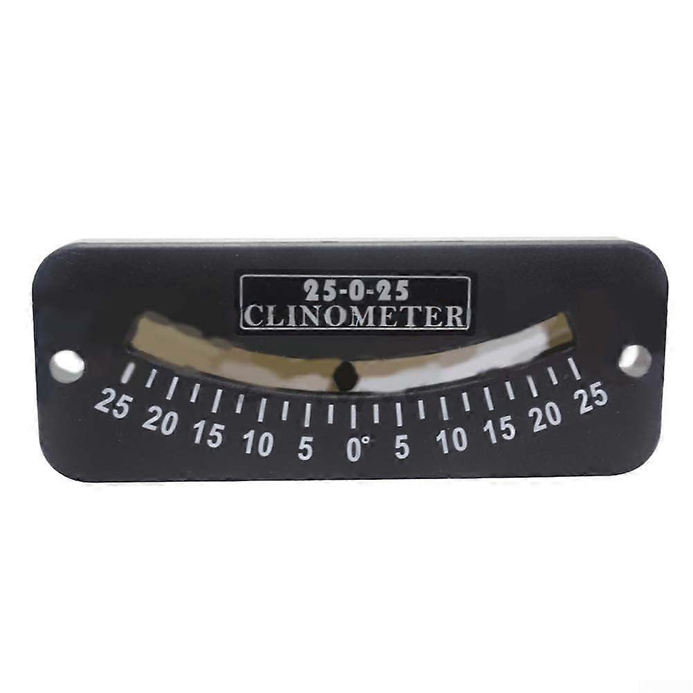 Precision Marine Inclinometer for Boat Angle Measurement, Durable ABS Black Finish