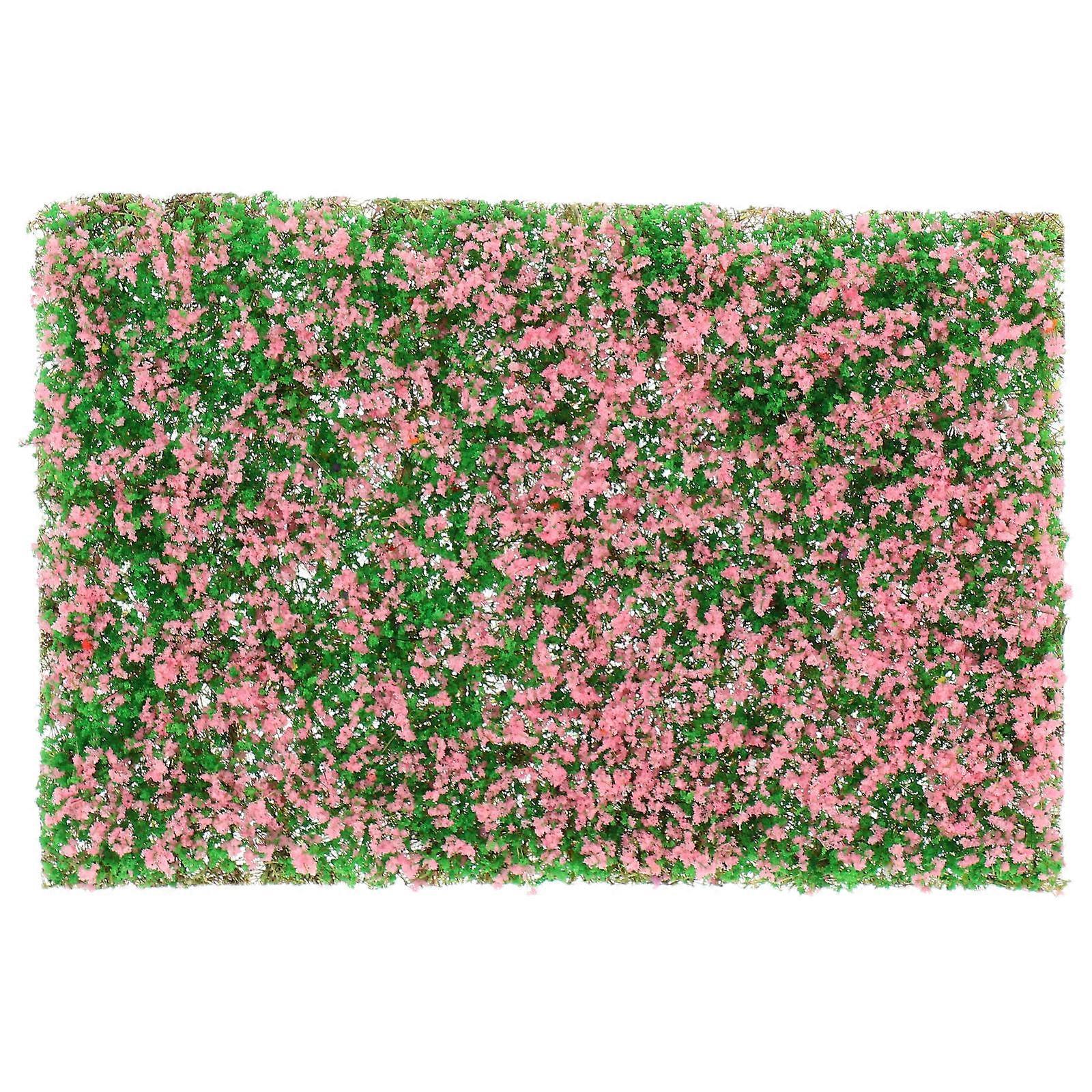 DIY Railroad Scenery Artificial Grass Clusters for Model Train Layouts Pink