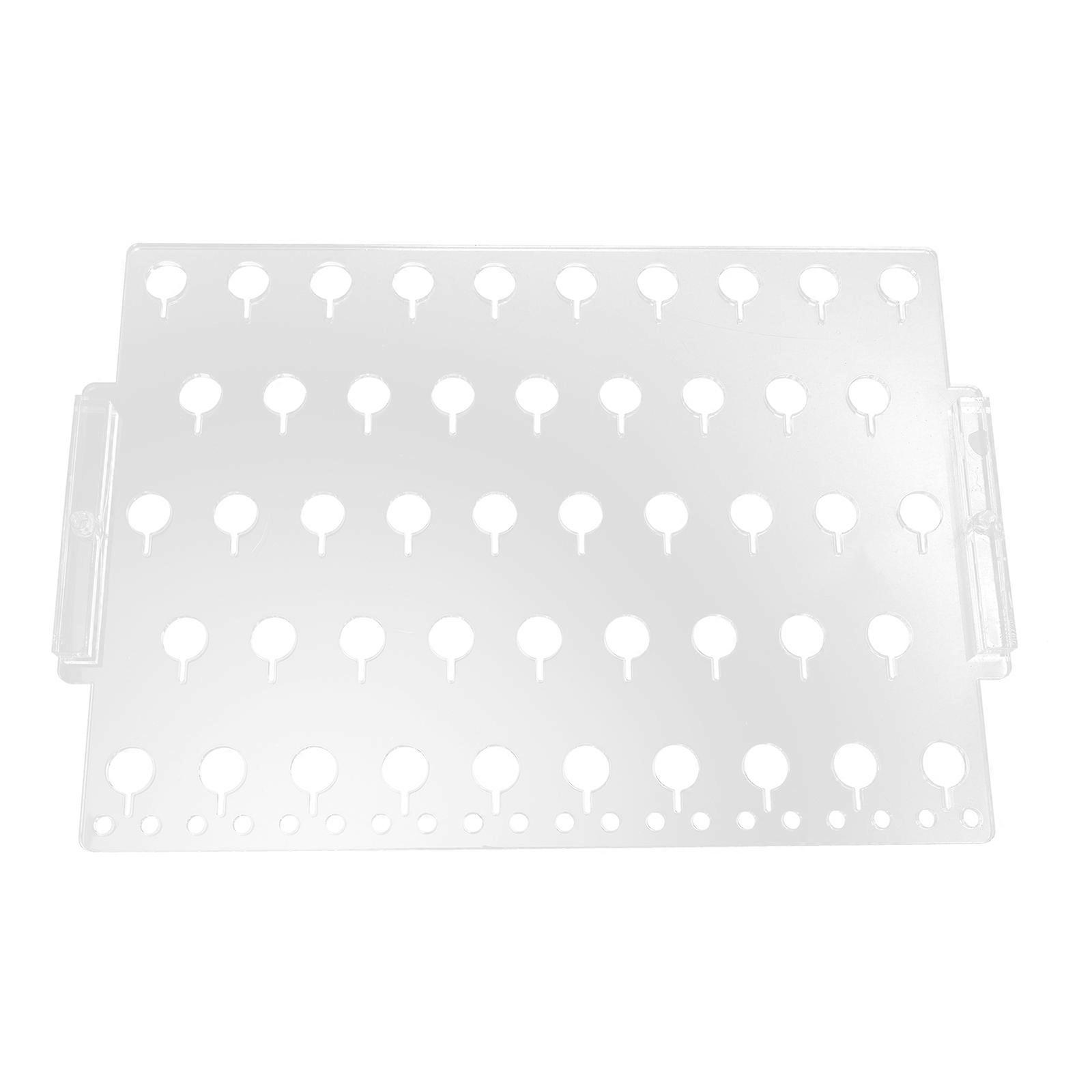 Earring Storage Rack Acrylic Wall Mount Jewelry Organizer for Bedroom Transparent 1pc