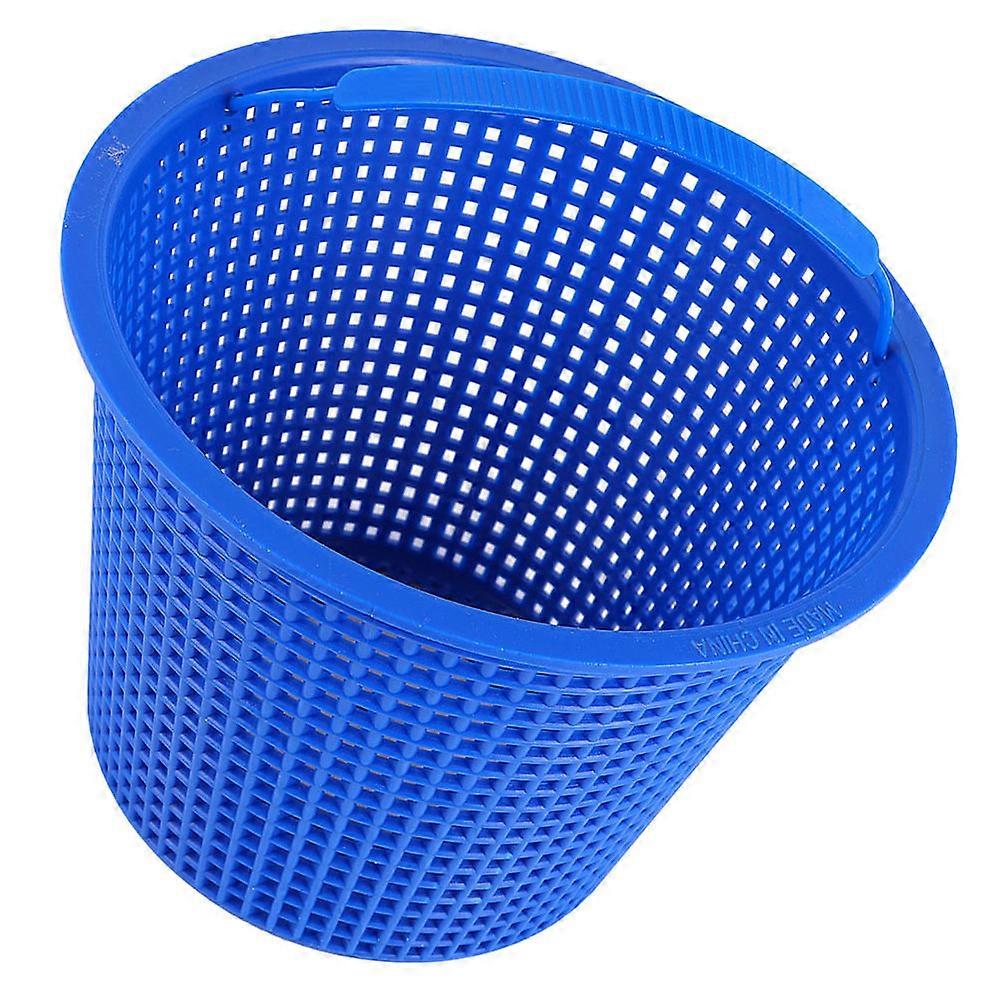 Portable Swimming Pool Filter Basket Blue for Anti Clogging Use