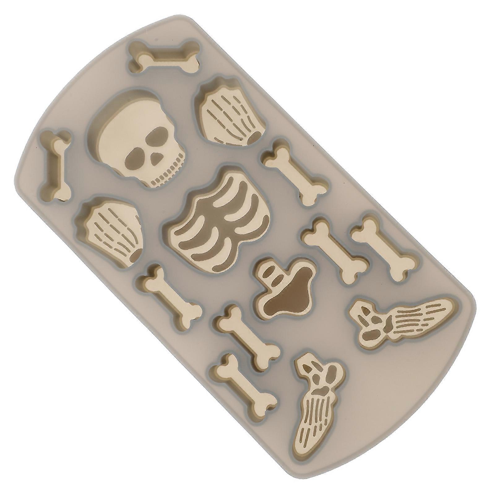 Fondant Mold Human Skeleton Pattern Molds for Baking Halloween Creative