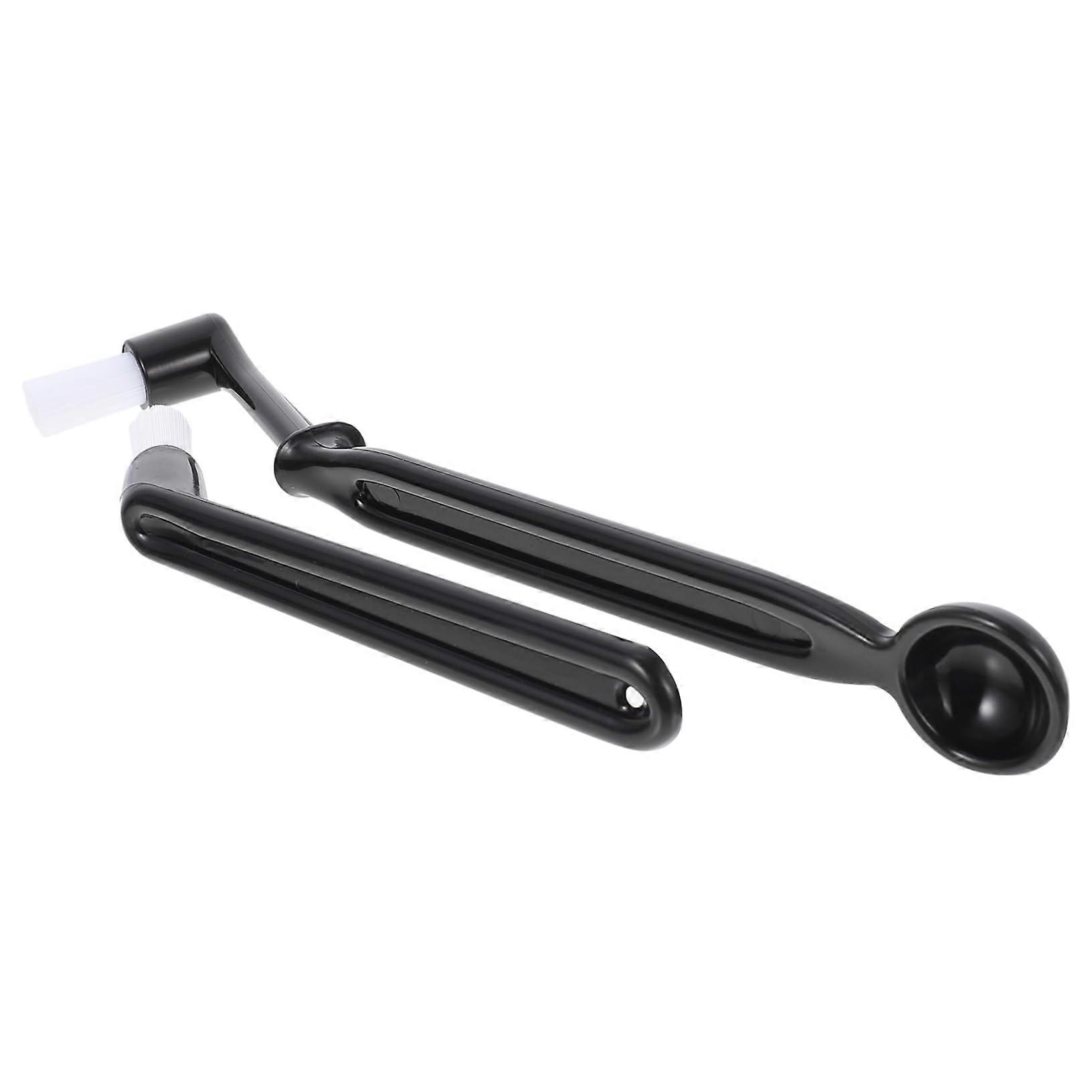 2Pcs Coffee Machine Cleaning Brush Set with Sturdy Nylon Bristles for Effective Brew Head Cleaning