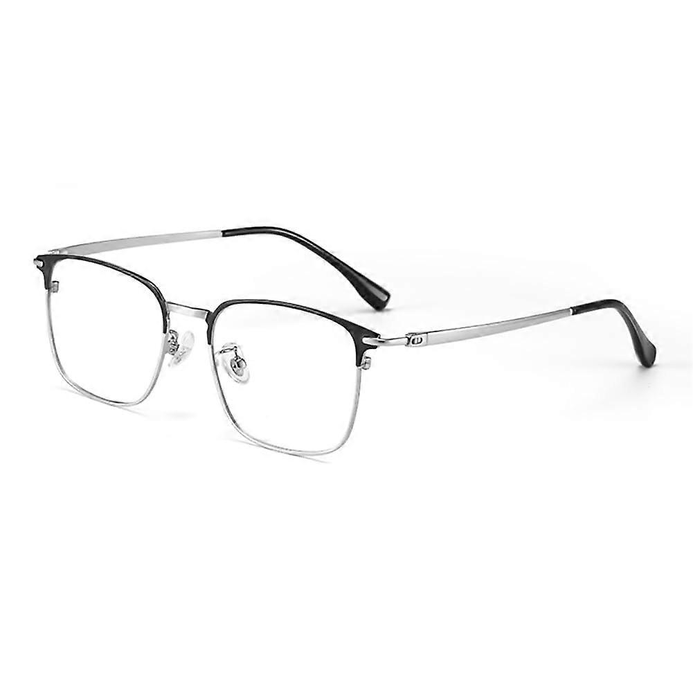 Blue Light Blocking Reading Glasses 3.5x Titanium Frame UV400 for Men and Women Computer Use