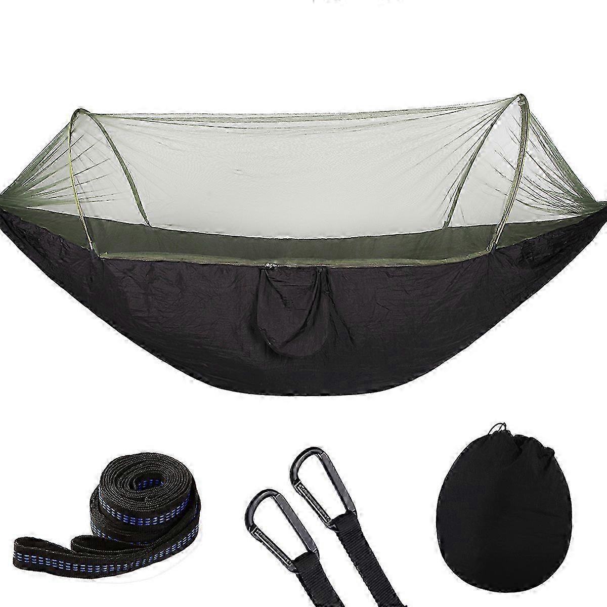 2025 Automatic camping hammock with mosquito net, suitable for outdoor hiking