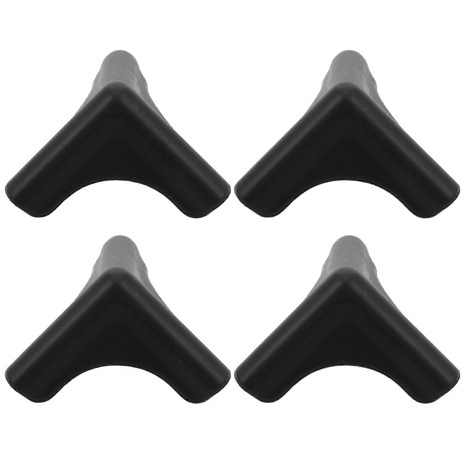 Range Hood Protective Corners Silicone Guard for Cabinets 4Pcs Black