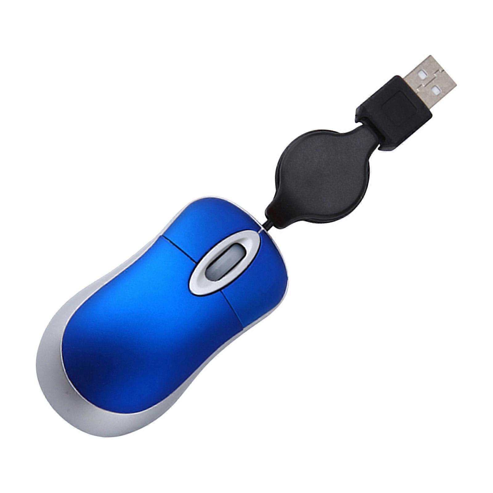 Mini Wired Mouse Creative Telescopic Usb For Computer Notebook Optical Precision Portable Home Office Use .00X4.00X2.40CM 1Set