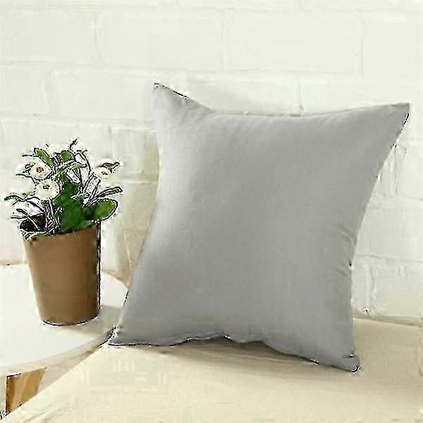 25-26 Solid Color Pillow Cover for Sofa Bedside Office Chair Cushion