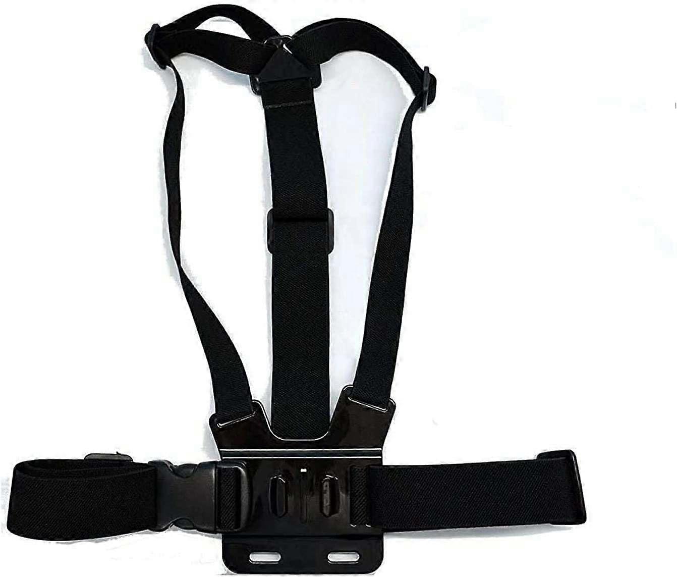 Action Camera Body Harness with Adjustable Elastic Chest Mount Strap for GoPro