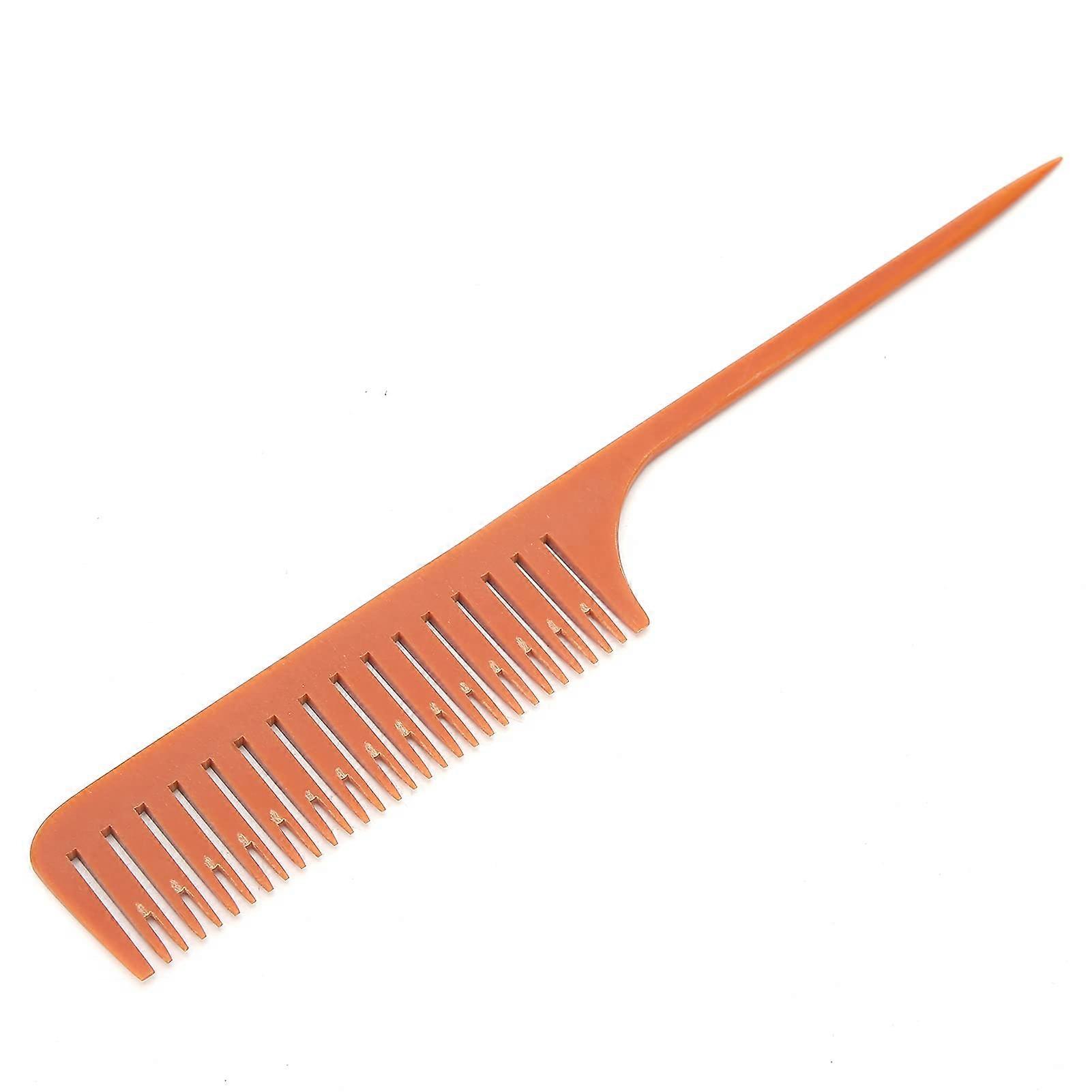 Highlighting Comb with Pointed Tail for Precise Sectioning, Non Slip Handle, Brown Hair Dyeing