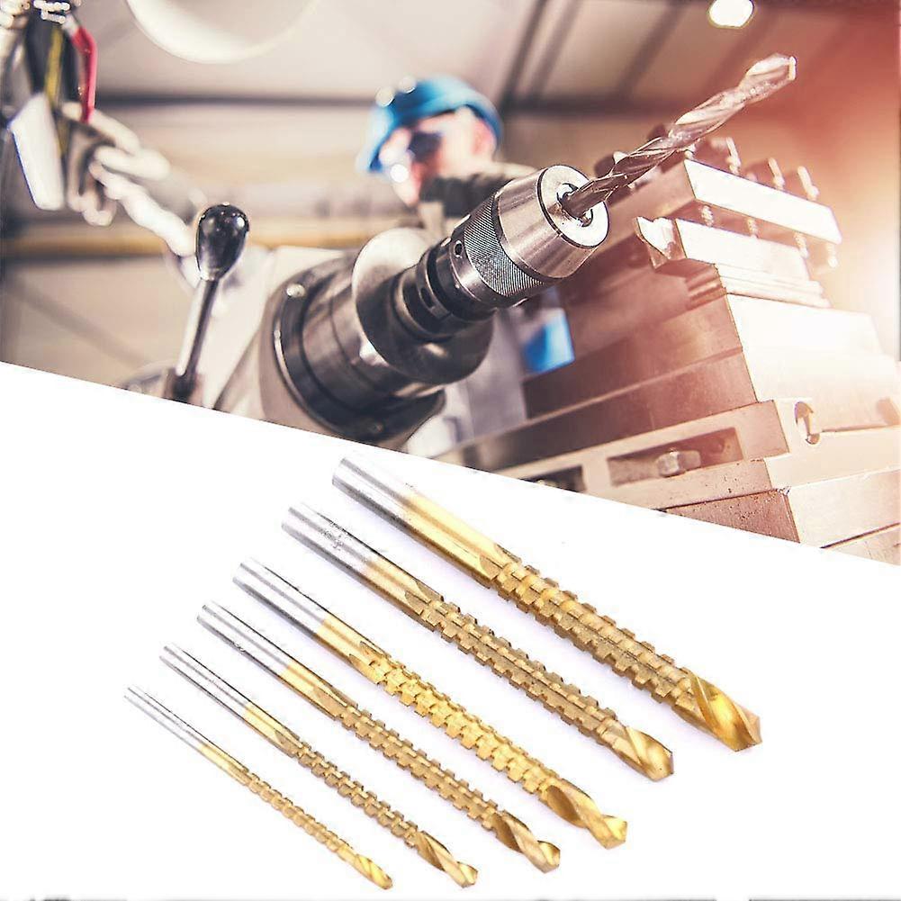 Carpentry Drill Bit Set Speed Steel MultiSize Precision Wood and Metal Power Tool Kit