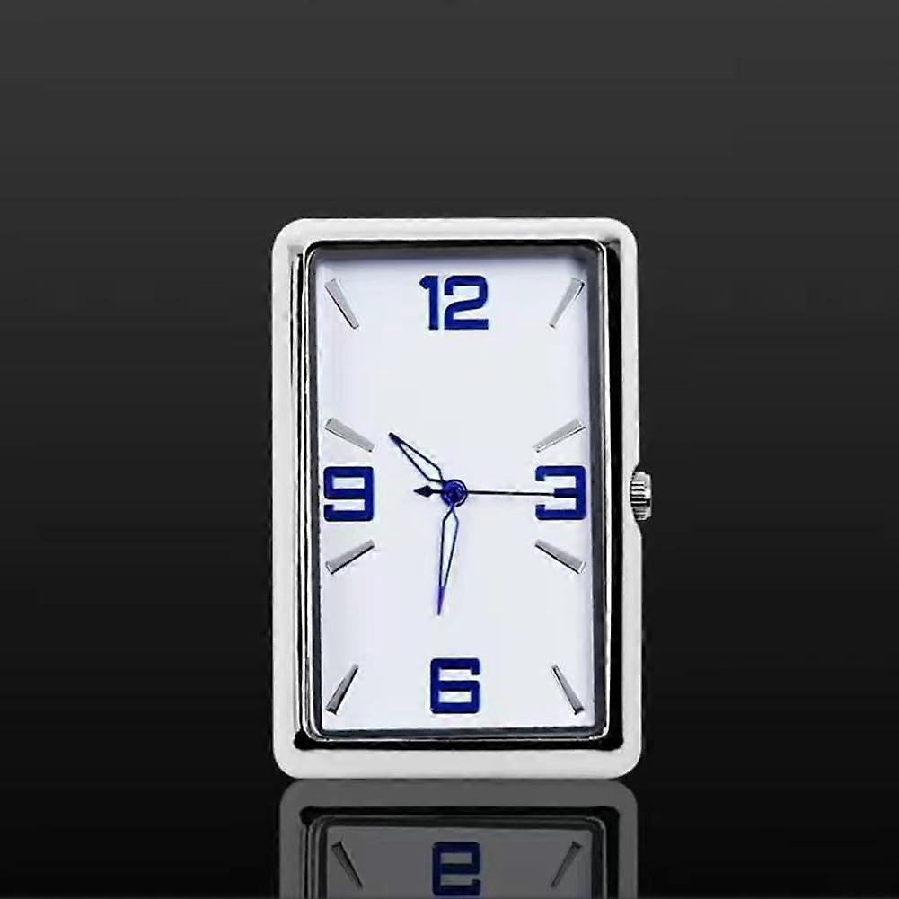 Car Dashboard Clock with Accurate Quartz Movement, Square Glass Face and Clear Number Display