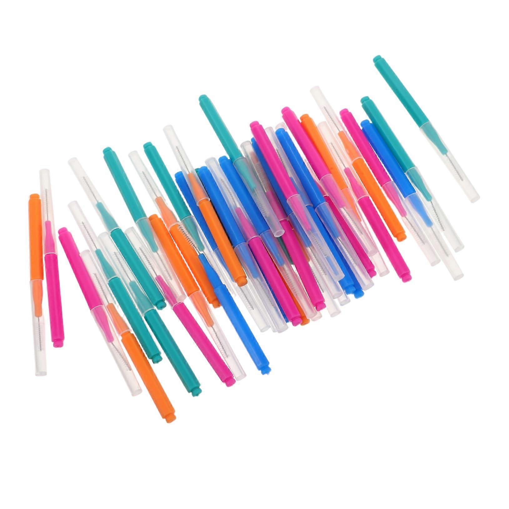 Interdental Brushes 40 Pack with Durable Stainless Wire for Deep Cleaning Between Teeth and Braces