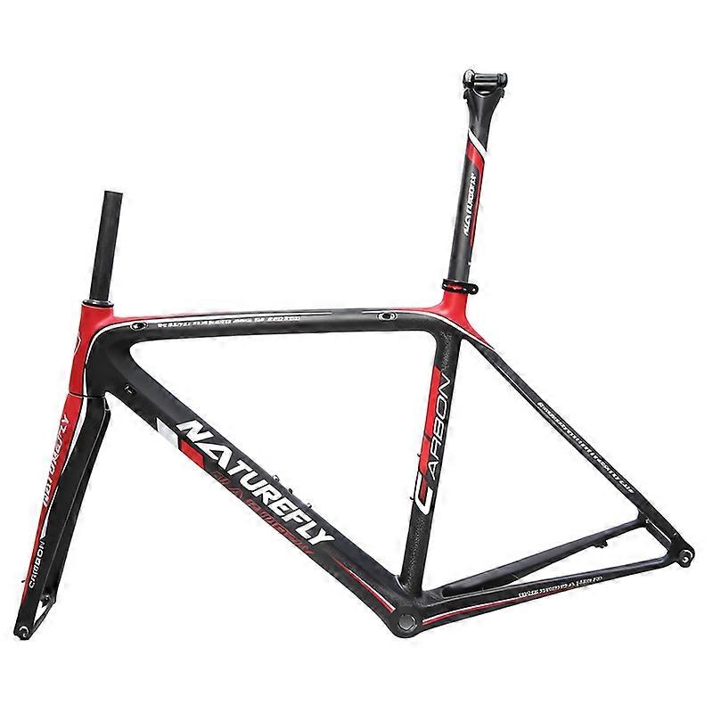 Red Black Carbon Road Bike Frame Full Speed Frameset City Bicycle Frame 47cm